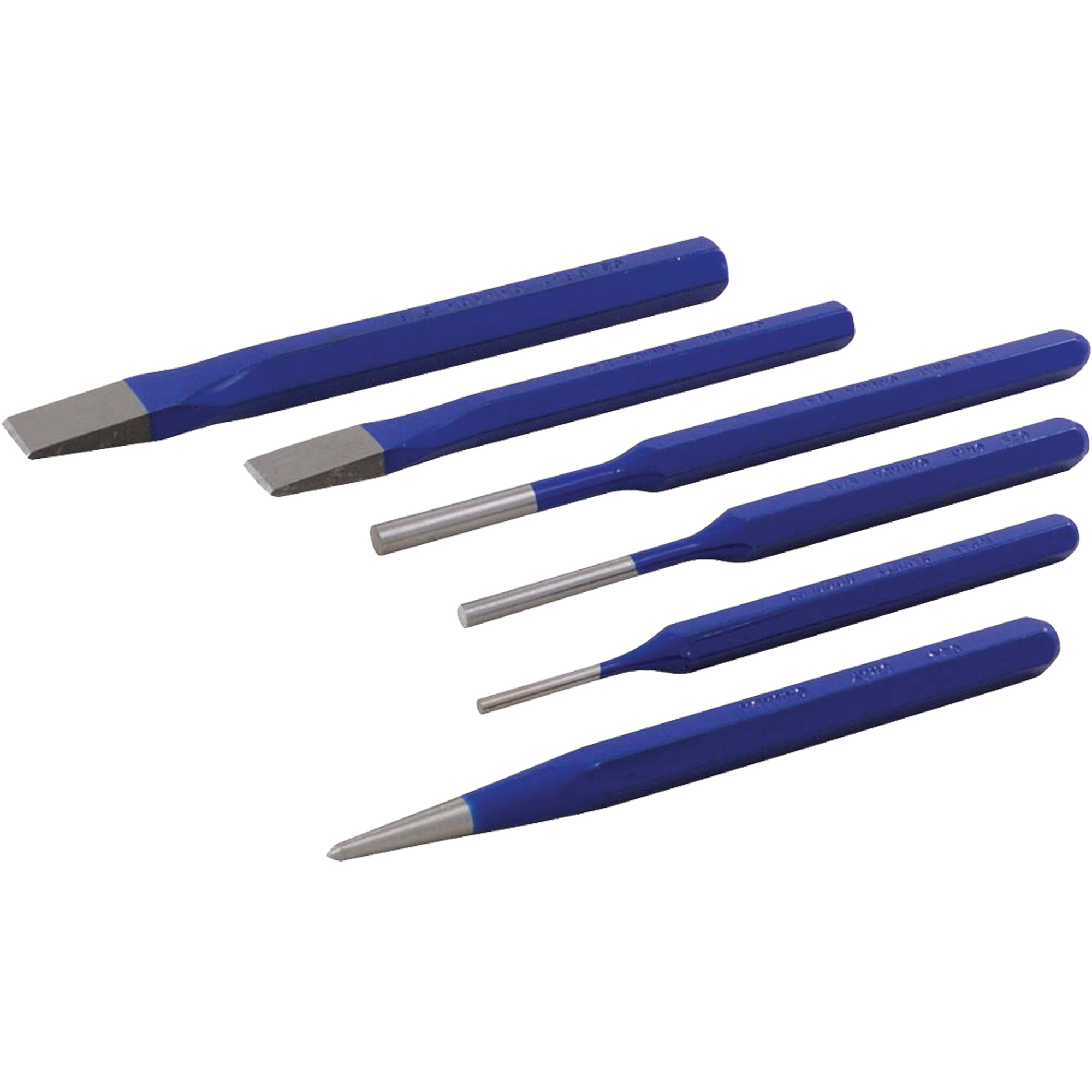 Jeu de ciseaux et poinçons, 6 morcea