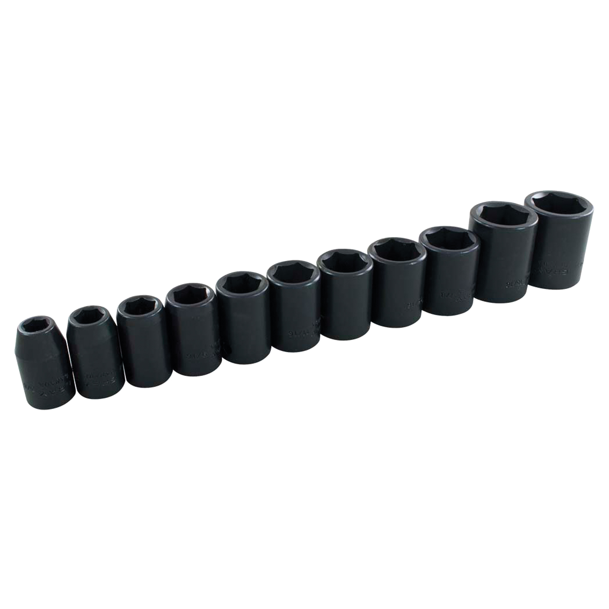 Jeu de douilles, 11 Mcx, Chocs, Prise de 1/2"
