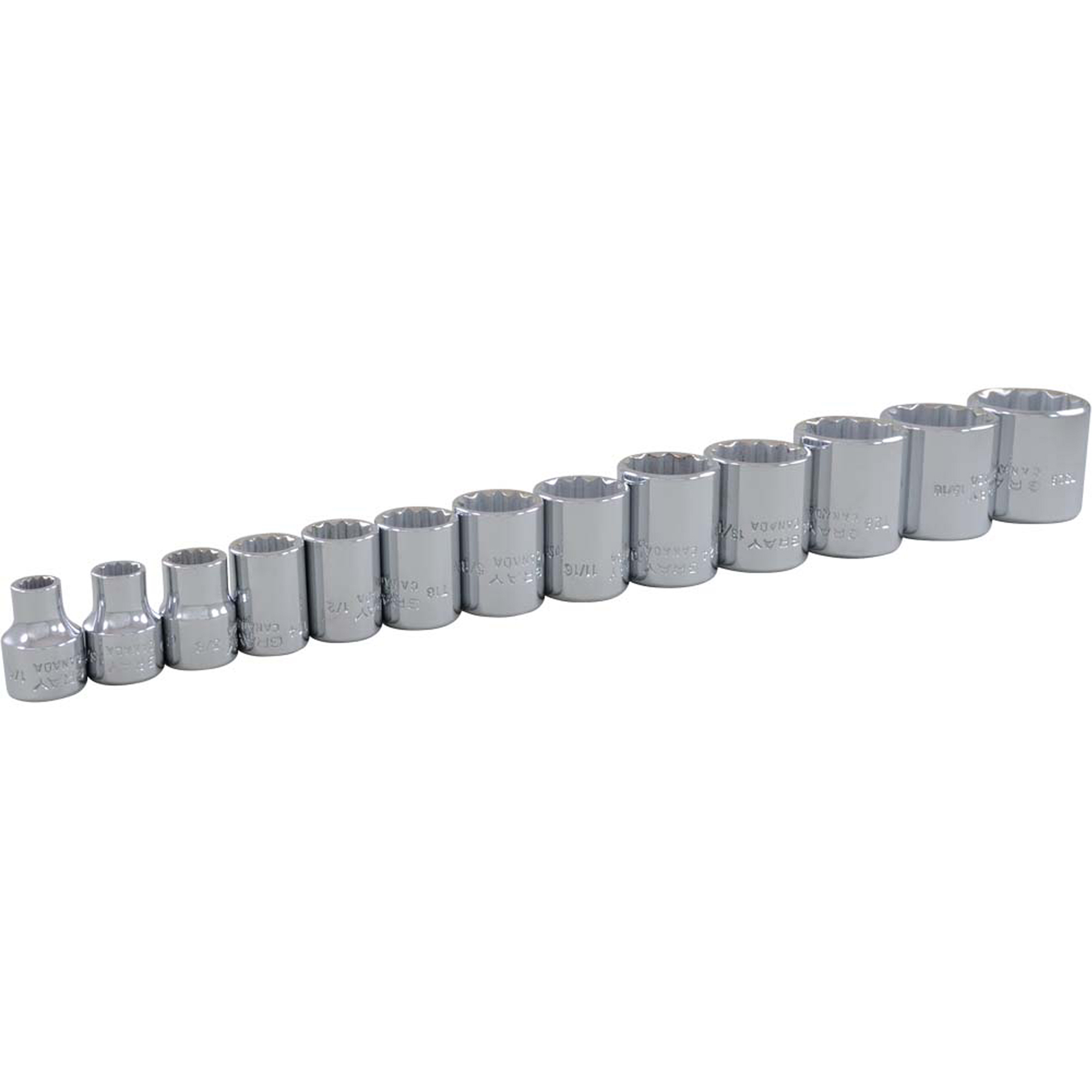 Jeu de douilles, 13 Mcx, Prise de 3/8"