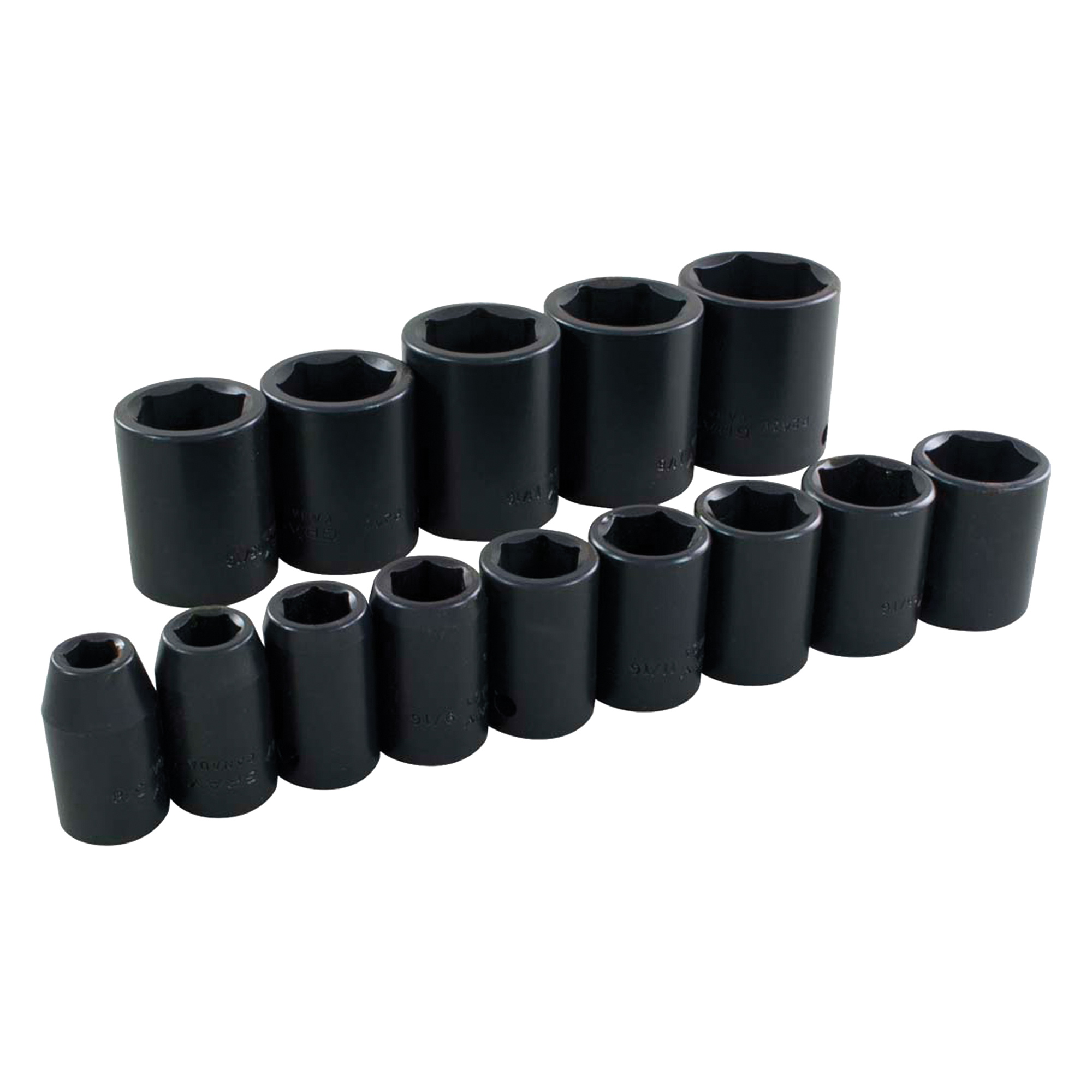 Jeu de douilles, 14 Mcx, Chocs, Prise de 1/2"