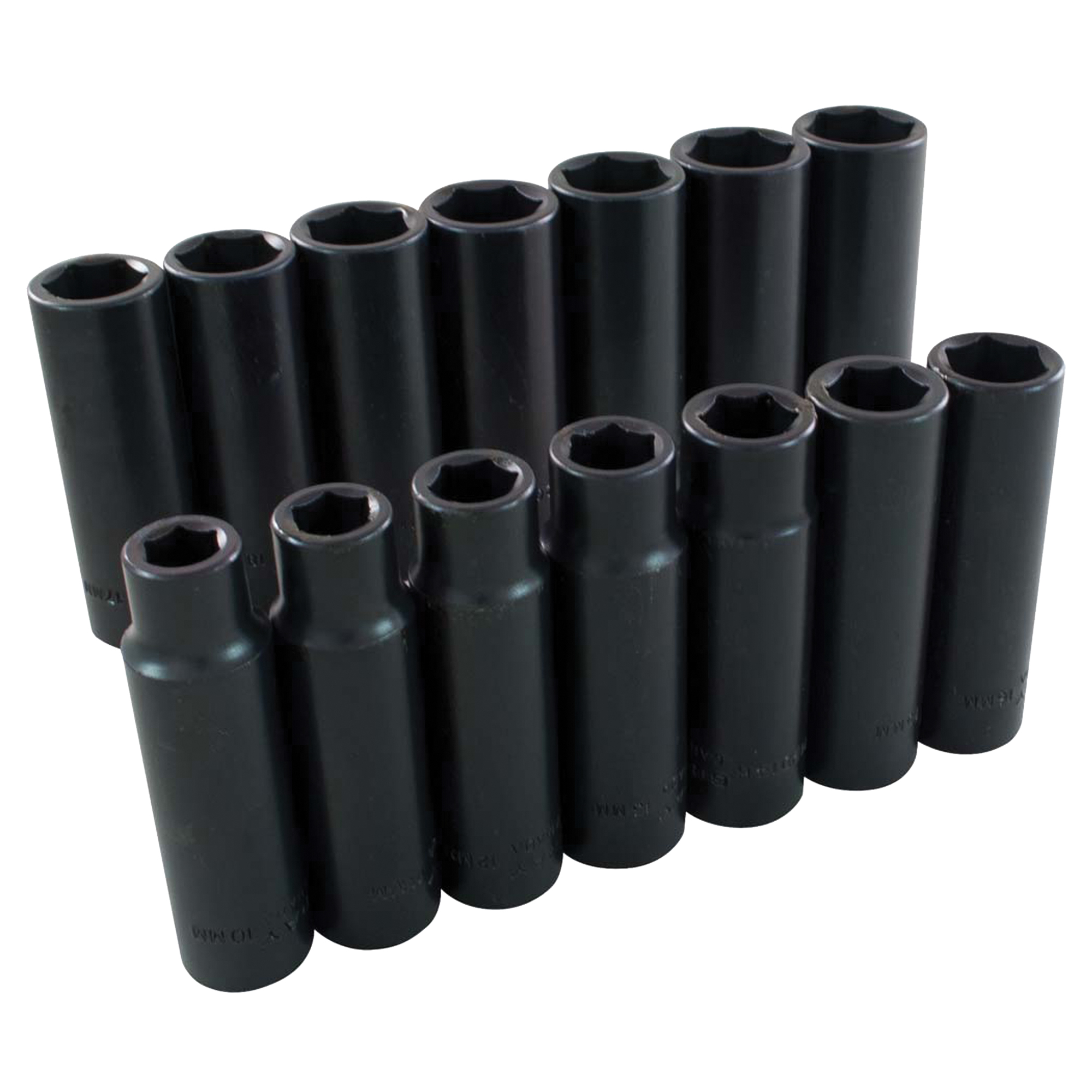 Jeu de douilles, 14 Mcx, Chocs, Prise de 1/2", Profond