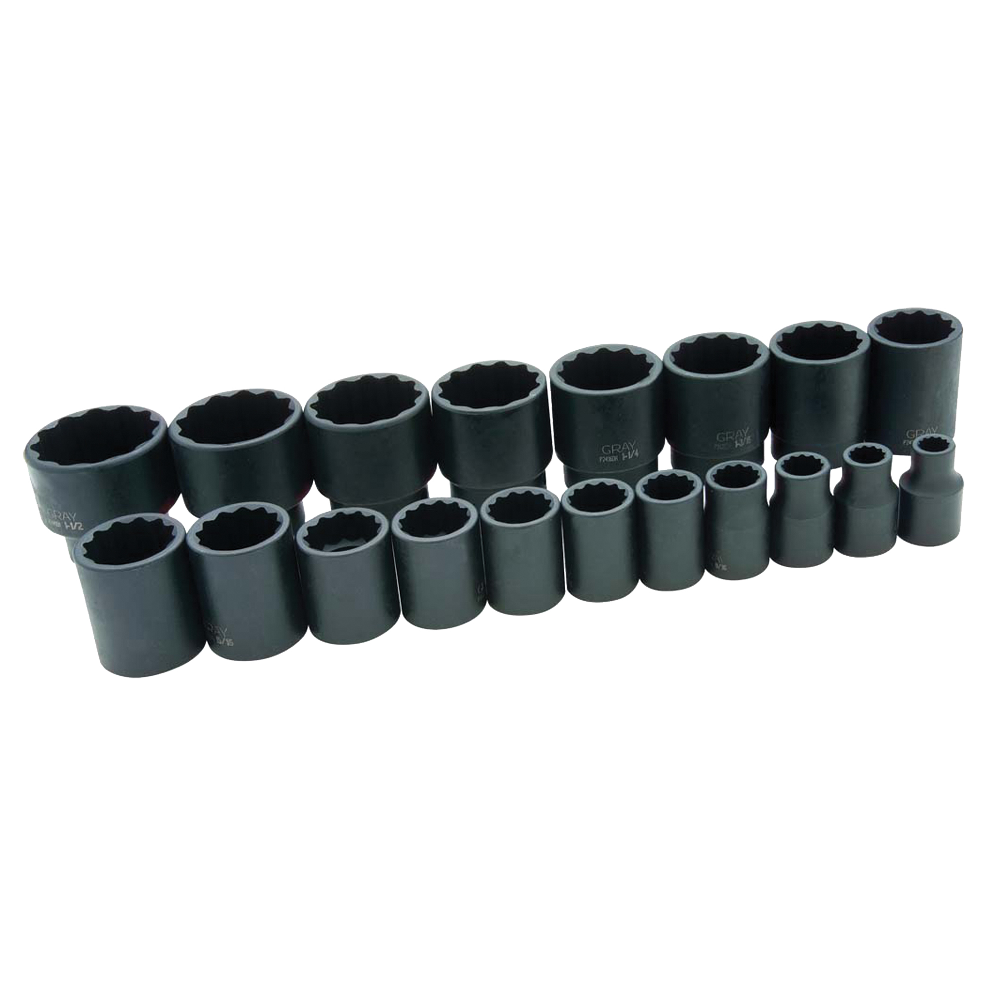 Jeu de douilles, 19 Mcx, Chocs, Prise de 1/2"