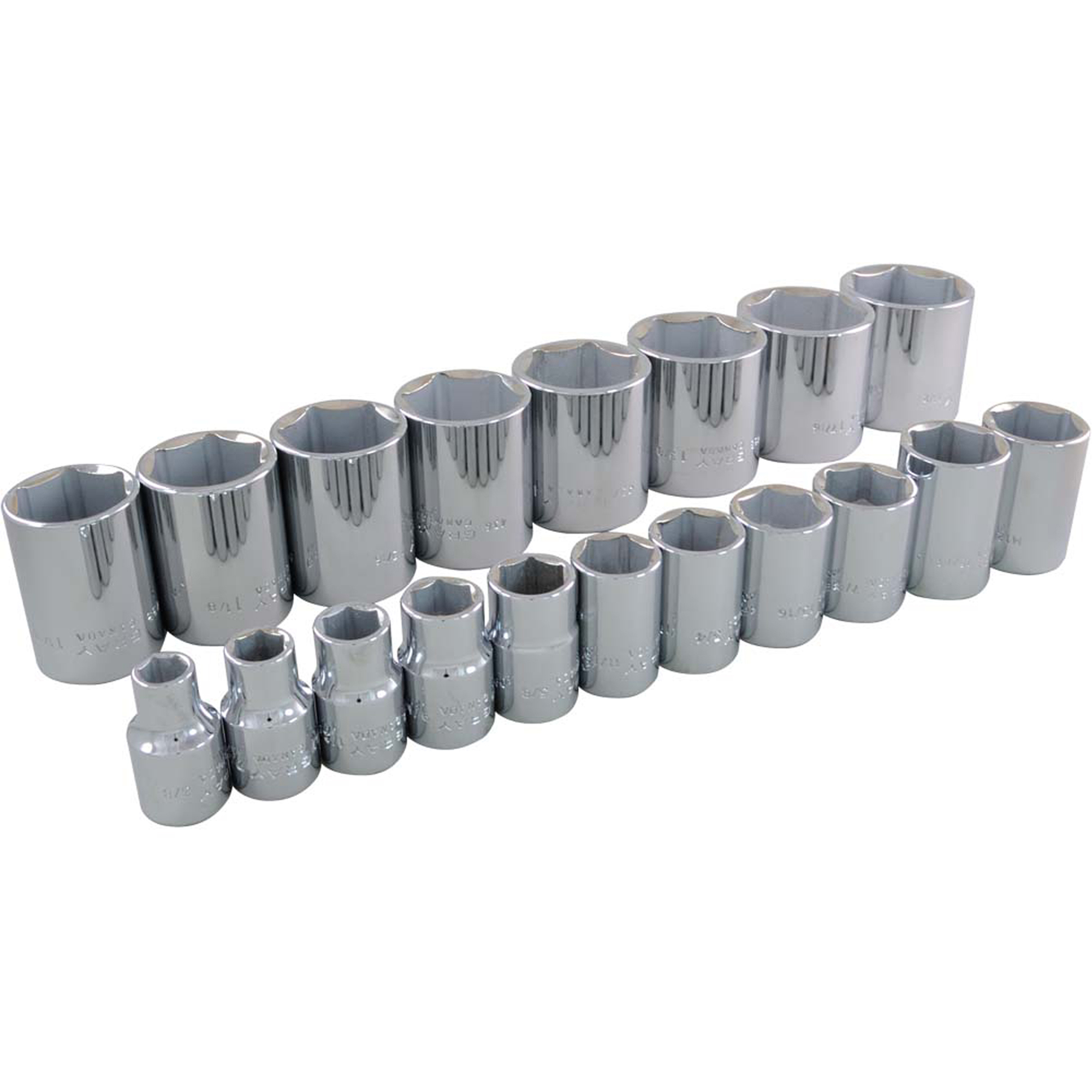 Jeu de douilles, 19 Mcx, Prise de 1/2"