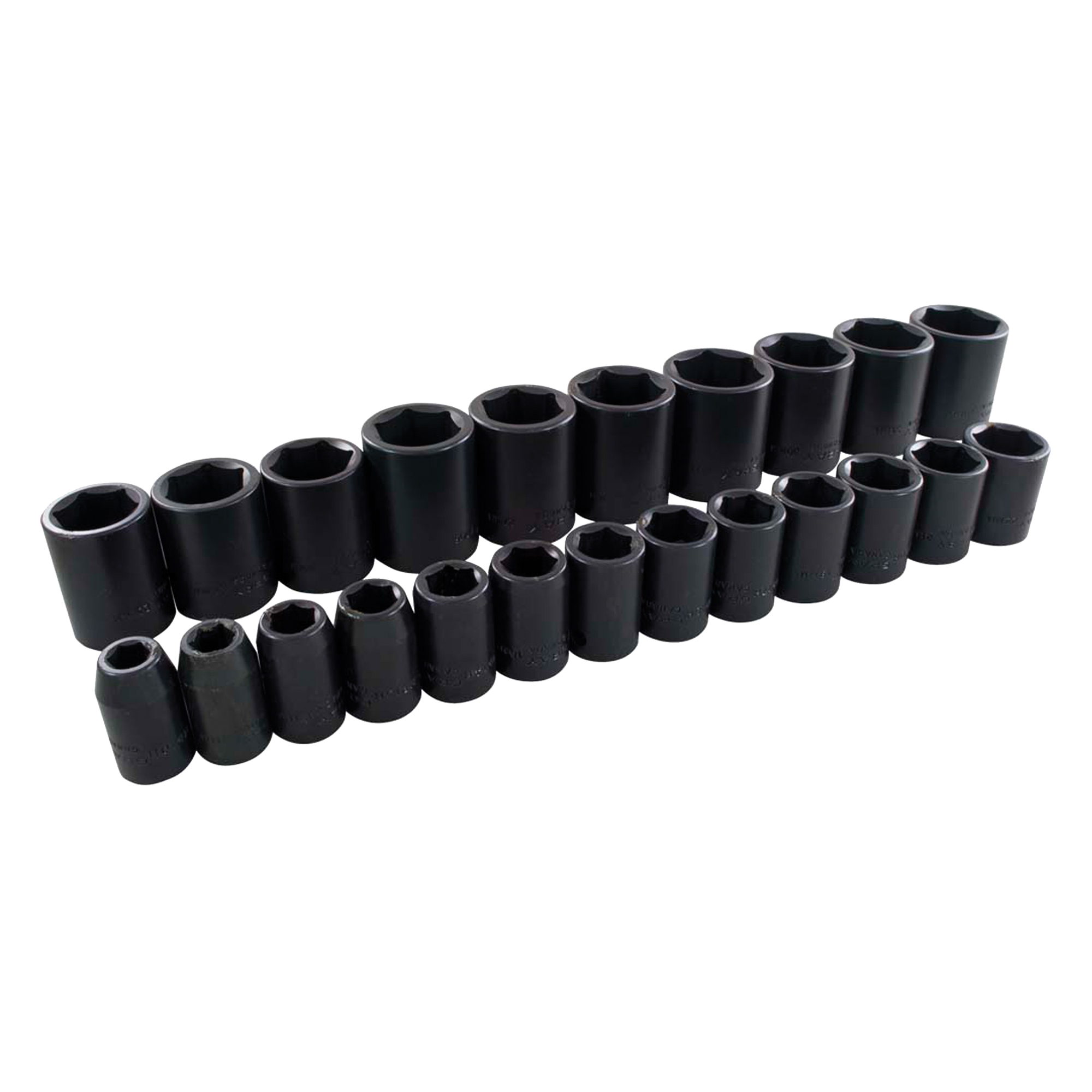 Jeu de douilles, 23 Mcx, Chocs, Prise de 1/2"