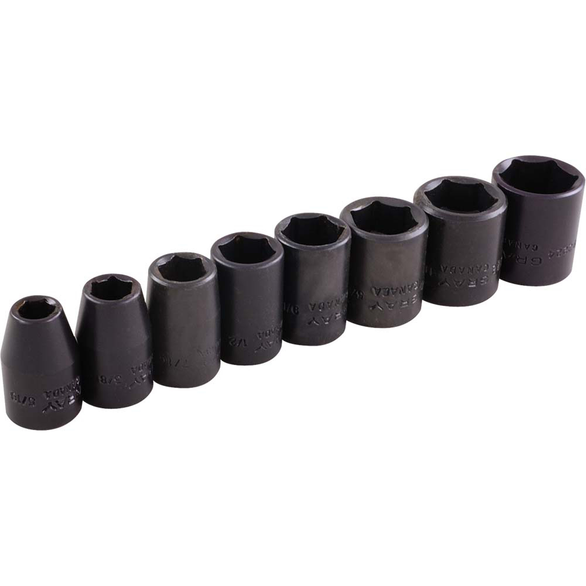 Jeu de douilles, 8 Mcx, Chocs, Prise de 3/8"
