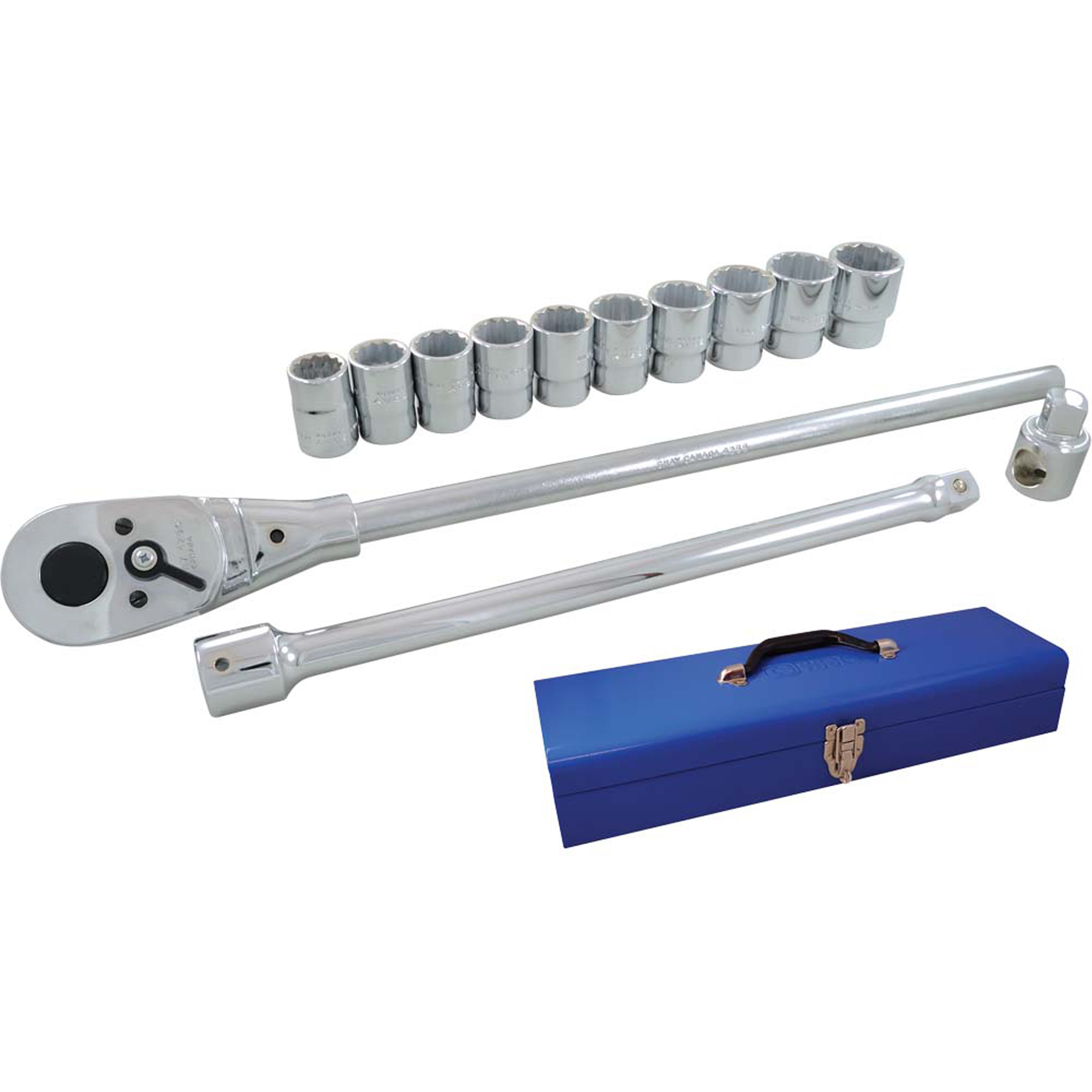 Jeu de douilles et accessoires, 15 Mcx, Prise de 3/4"