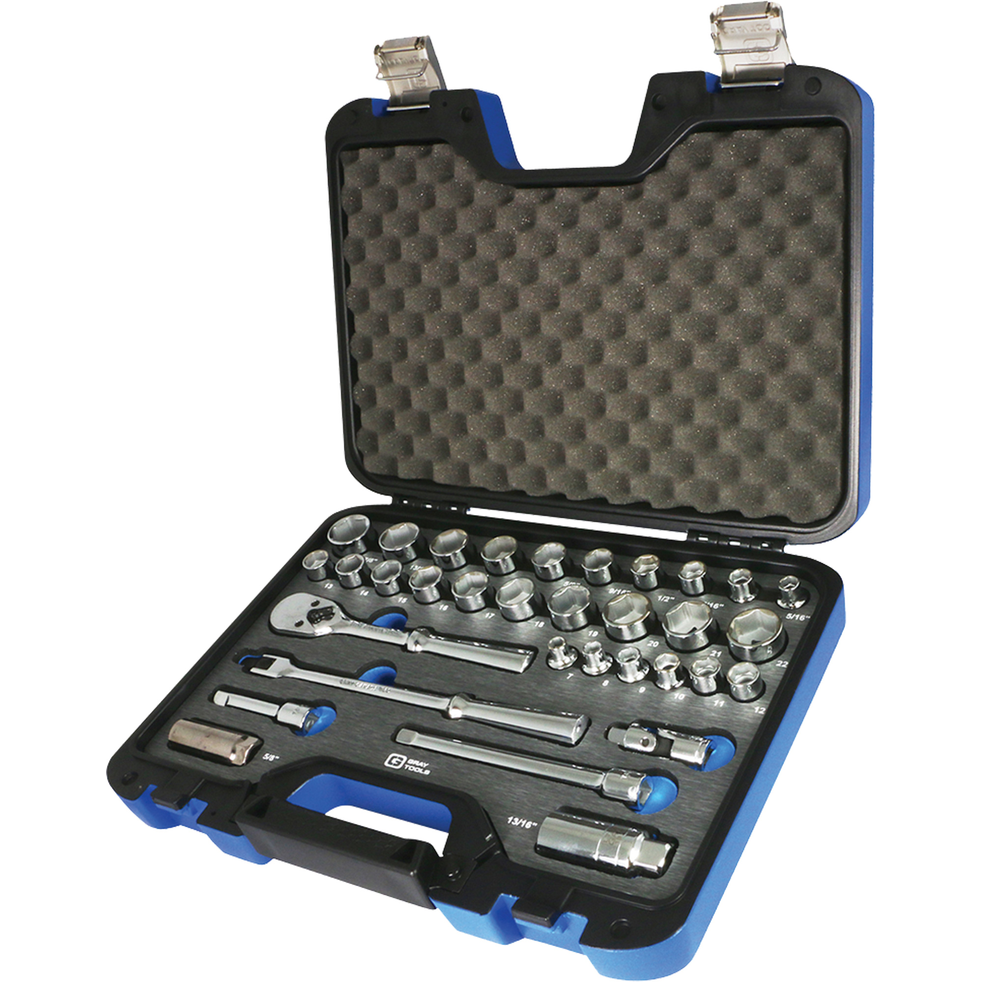 Jeu de douilles et accessoires, 33 Mcx, Prise de 3/8"
