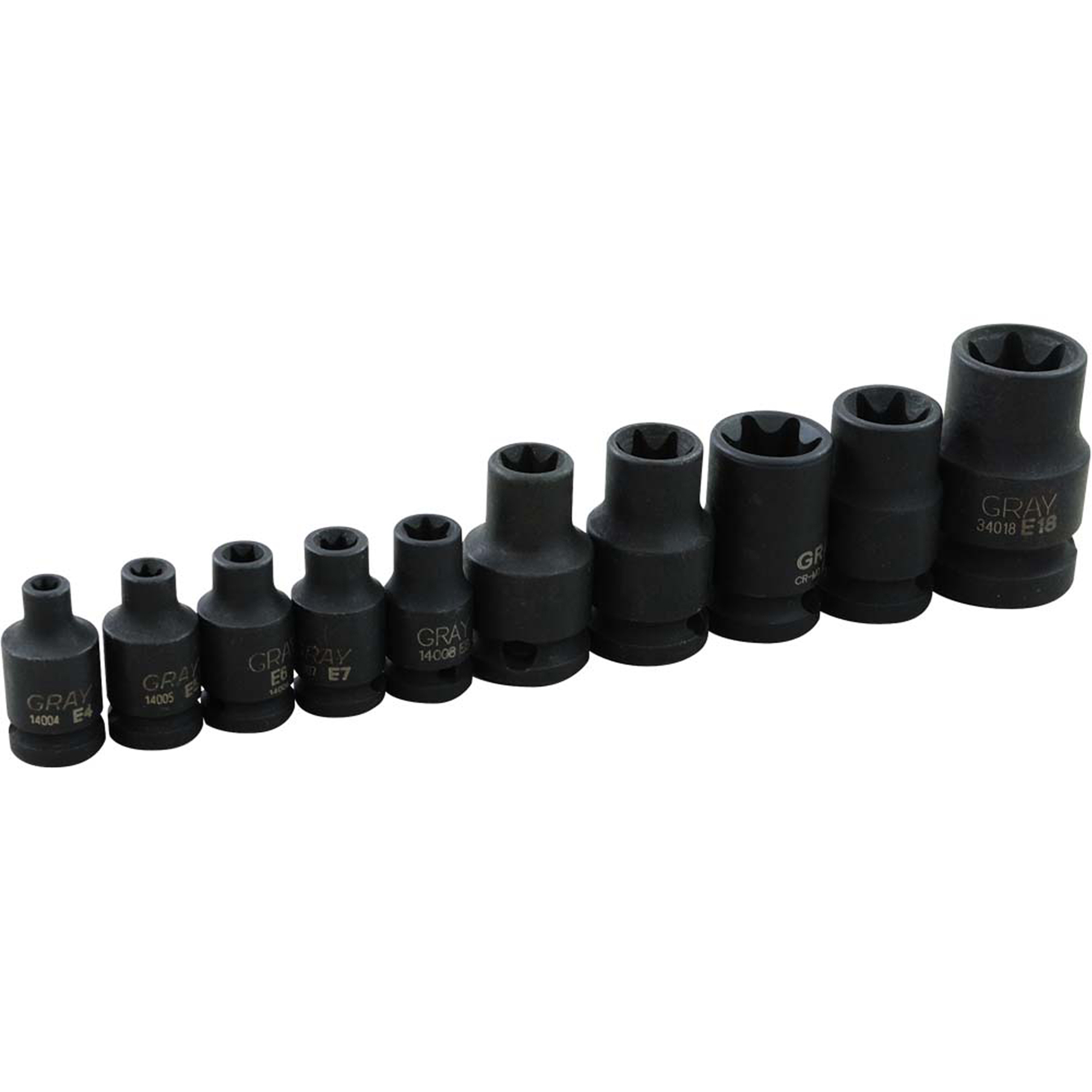 Jeu de douilles TorxMD, 10 Mcx, Chocs, Prise de 1/4"
