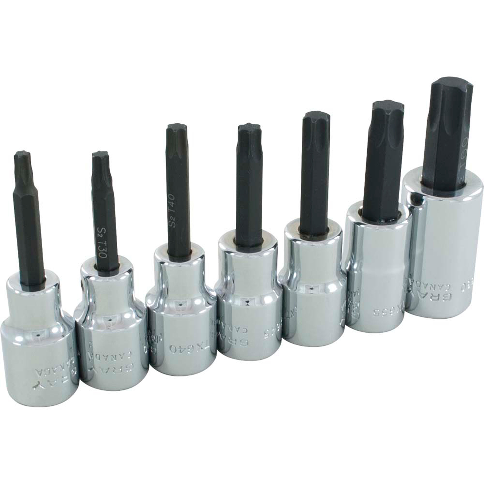 Jeu de douilles TorxMD, TorxMD, Prise 1/2", 7 mrcx