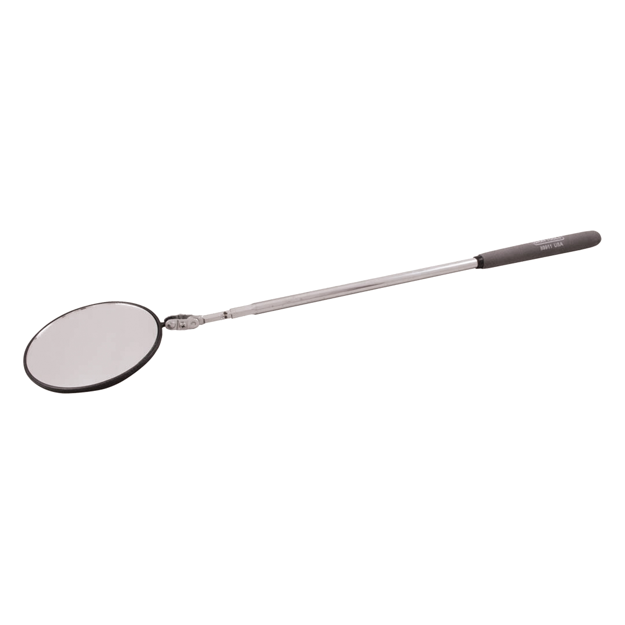 Miroir d'inspection, Circulaire, 3-3/4" lo x 3-3/4" la, Télescopique