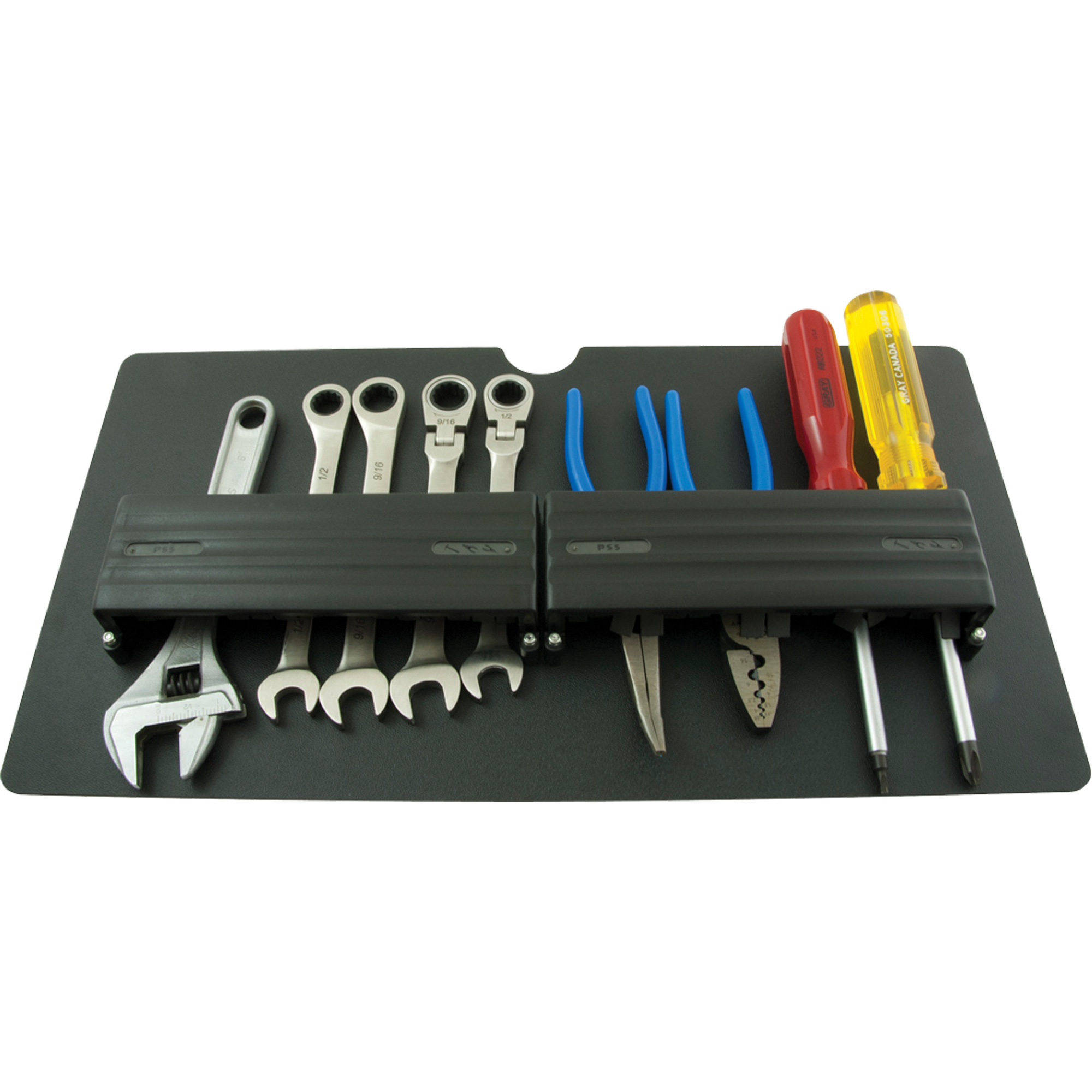Panneau porte-outils de grande taille pour coffre à outils mobile