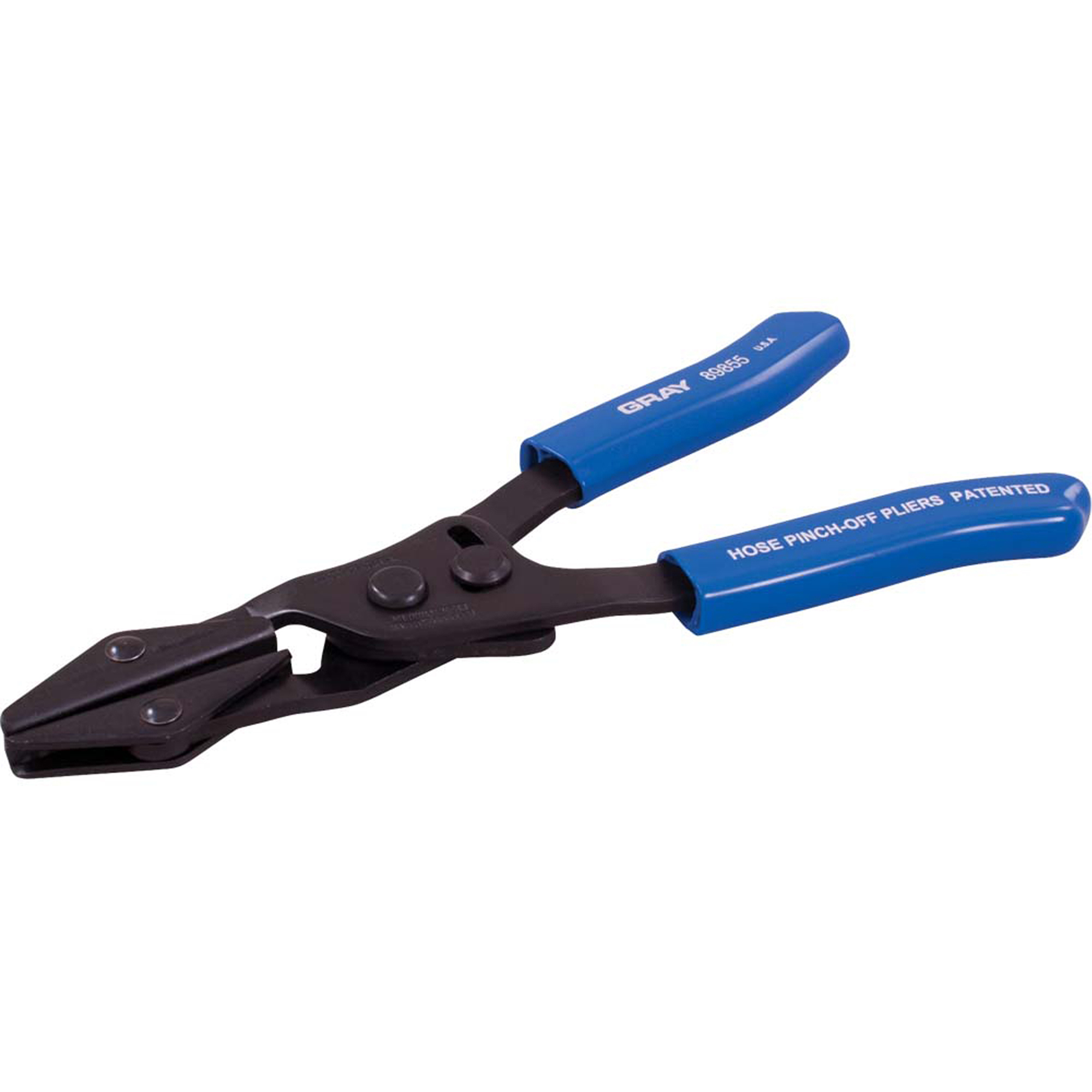 Pince de pincement de boyau, Longueur hors tout 9-1/4", Ouverture des mâchoires 1-1/4"