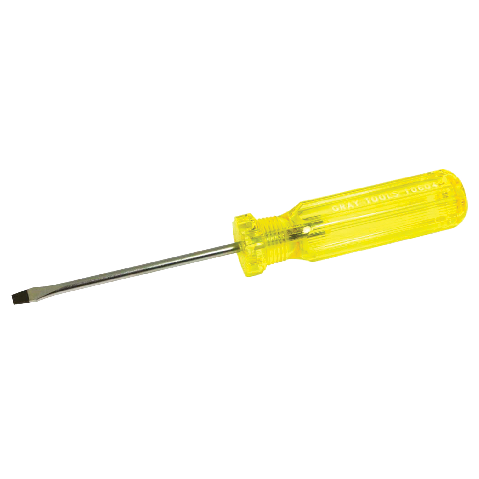 Tournevis à fente, 3/16", 8-1/4" lo, Prise Plastique