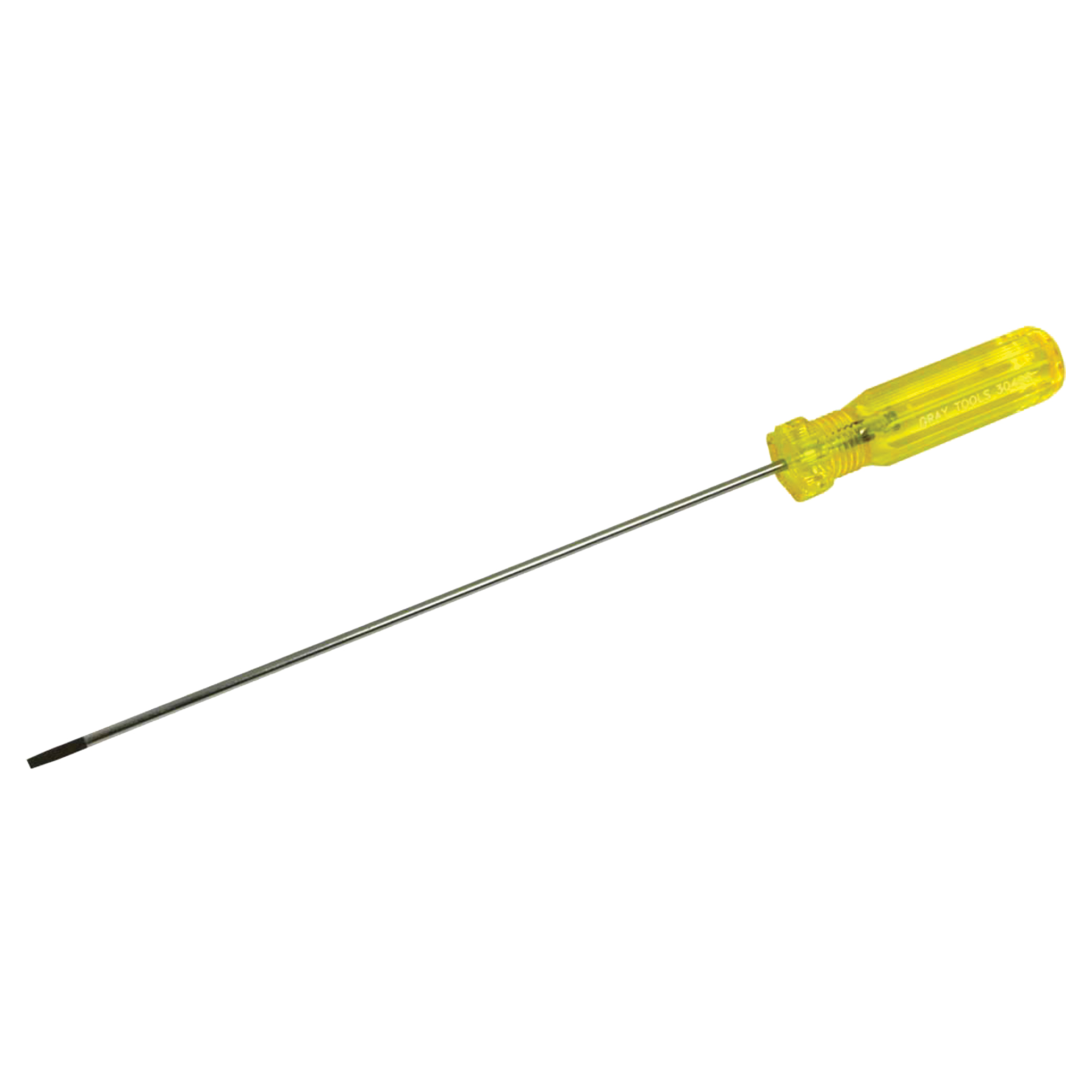 Tournevis à fente d'électricien, Tige de 1/8", Ronde, 11-1/2" lo, Prise en Plastique