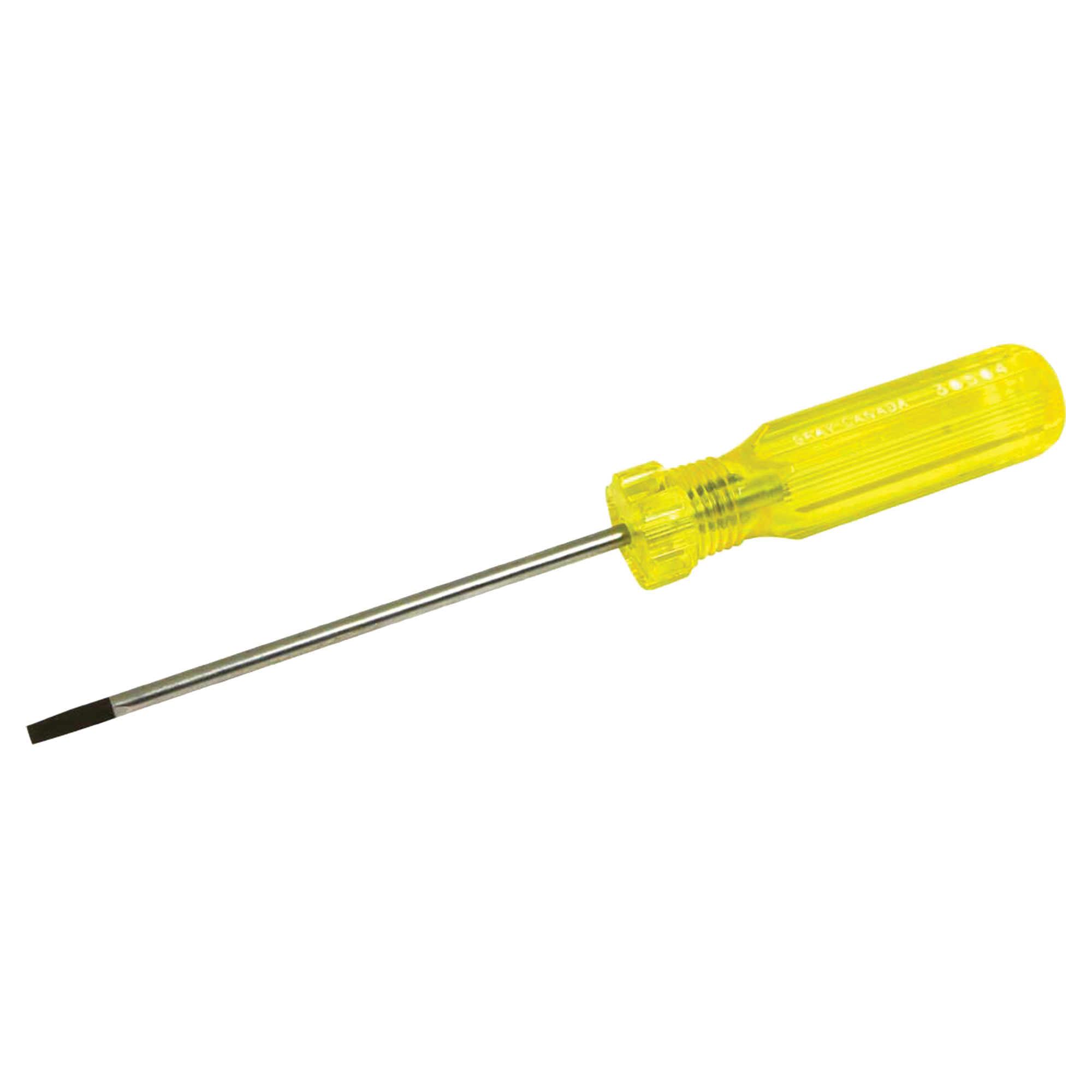 Tournevis à fente d'électricien, Tige de 5/32", Ronde, 7-3/4" lo, Prise en Plastique