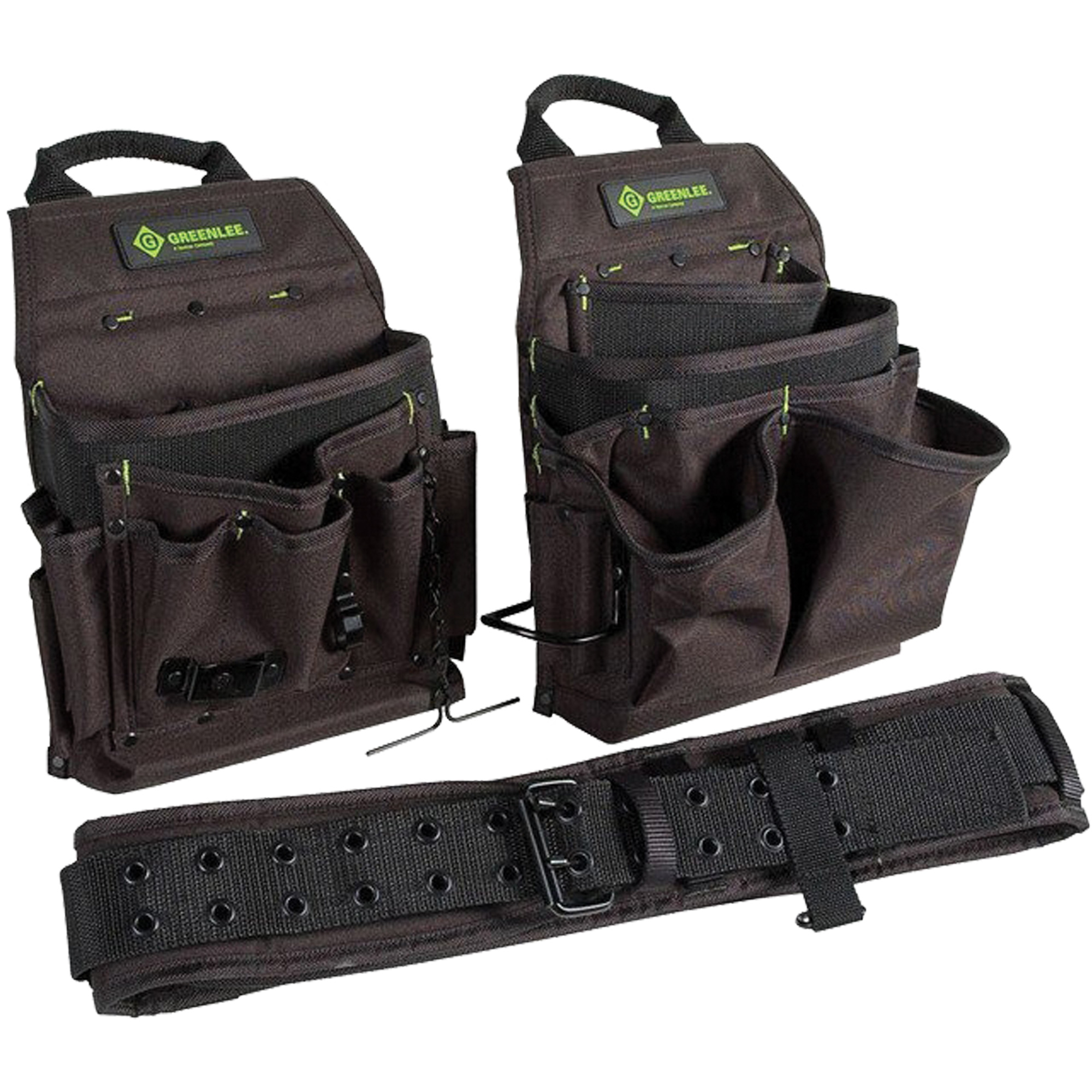 Ceinture porte-outils combinée, Polyester, Noir
