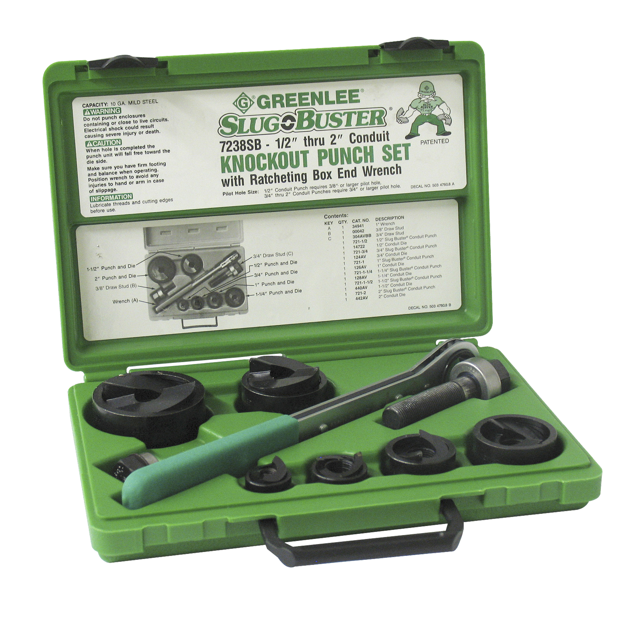 Ensemble de poinçonnage avec cliquet et poinçons SlugBusterMD
