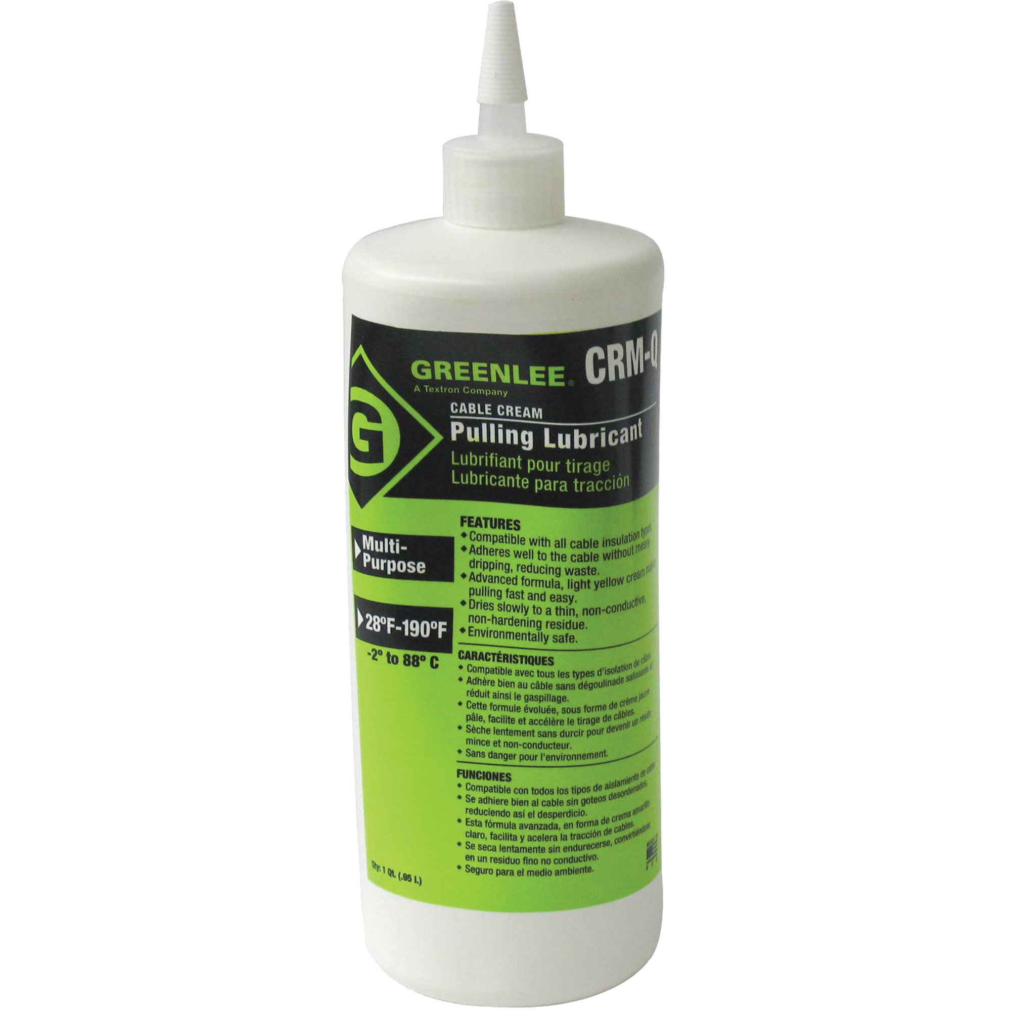 Lubrifiant en crème pour tirage de câble, Bouteille pressable