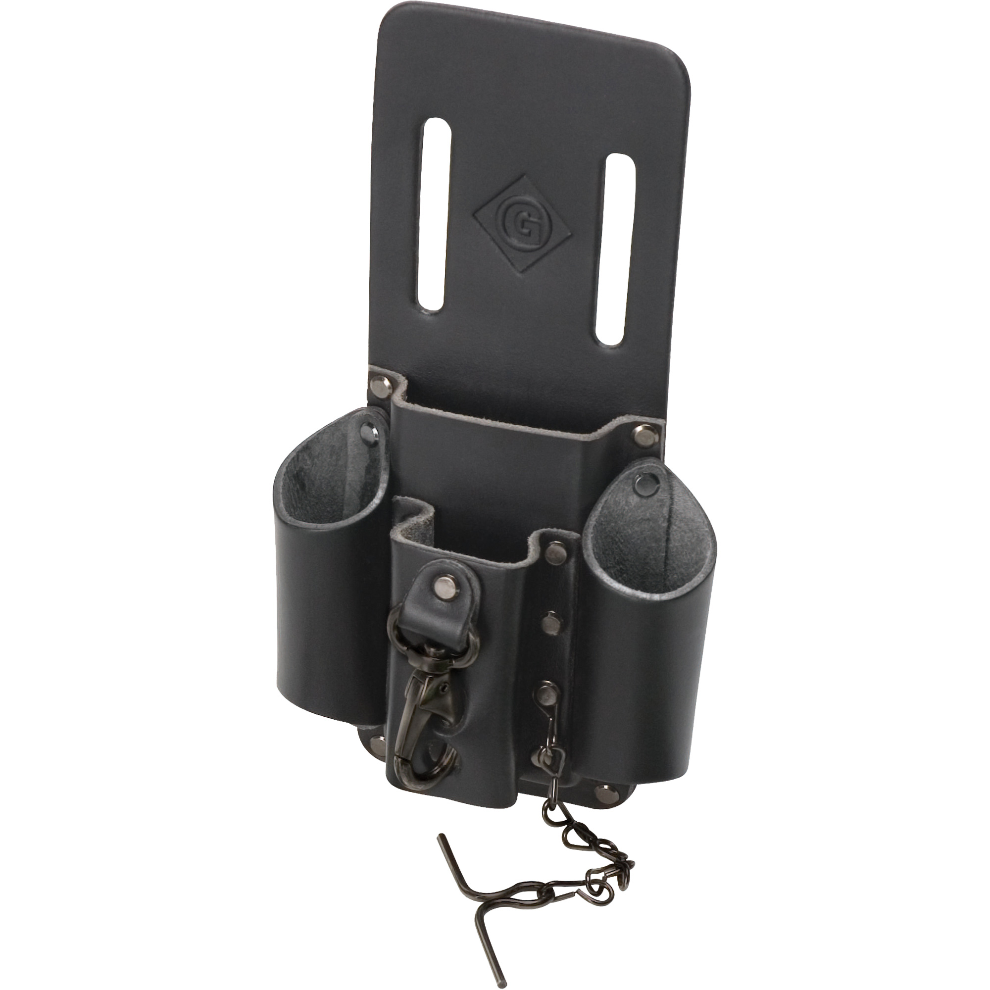 Poche pour ceinture porte-outils, Porte-outil multiple, Cuir, 4 Poches