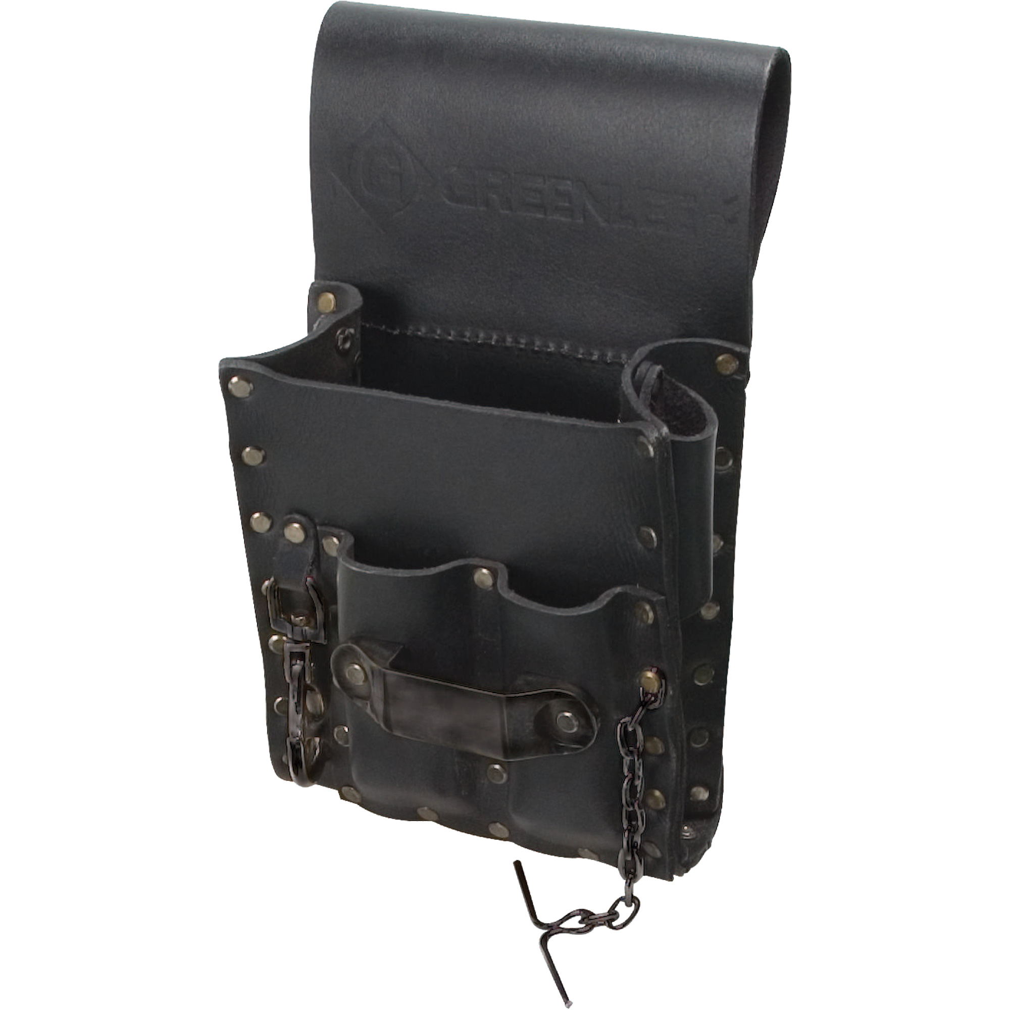 Poche pour ceinture porte-outils, Porte-outil multiple, Cuir, 5 Poches