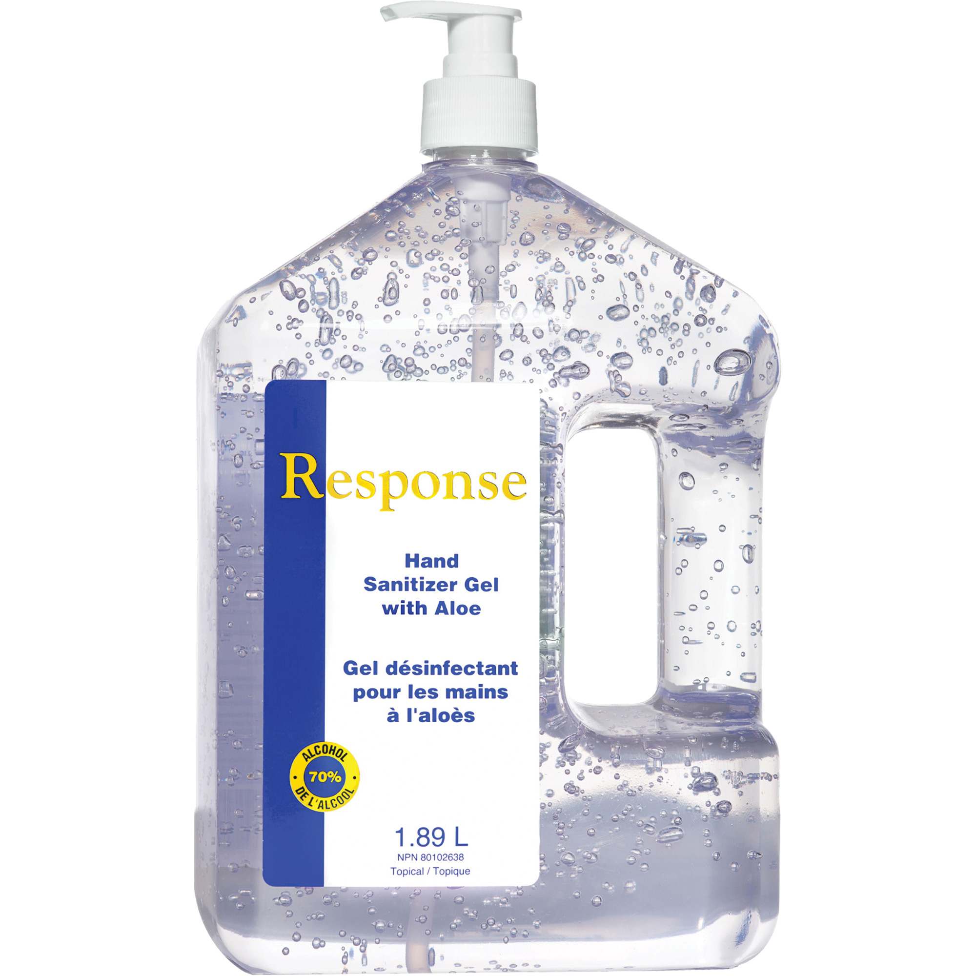 Gel désinfectant pour les mains à l'aloès ResponseMD, 1890 ml, Bouteille à pompe, 70 % alcool