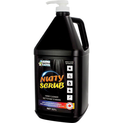 Nettoyant à mains avec exfoliant en coquille de noyer Nutty ScrubMC, Pierre ponce, 3,5 L, Bouteille, Sans parfum