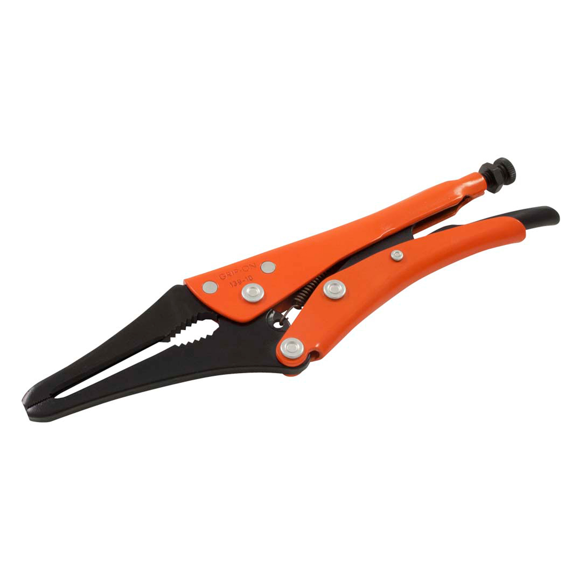 Pinces à boyau verrouillables, Longueur hors tout 9-1/4", Ouverture des mâchoires 1-1/8"