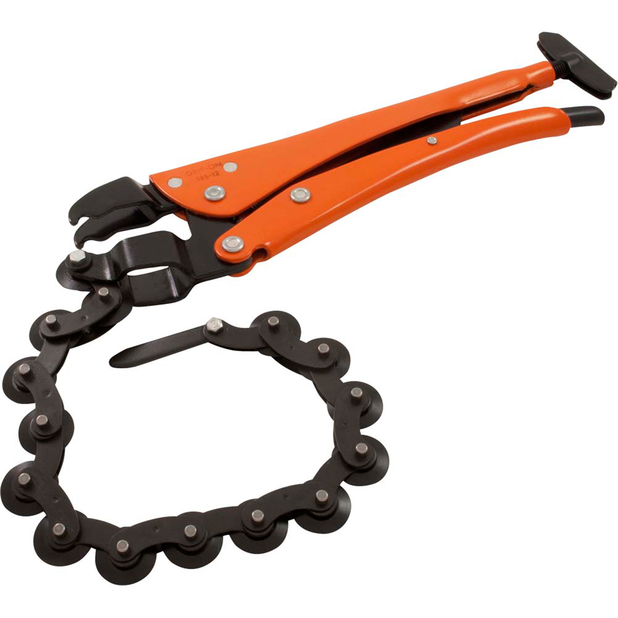 Pinces coupe-tuyau à chaîne verrouillables, Longueur 12-1/2", Prise Omnium
