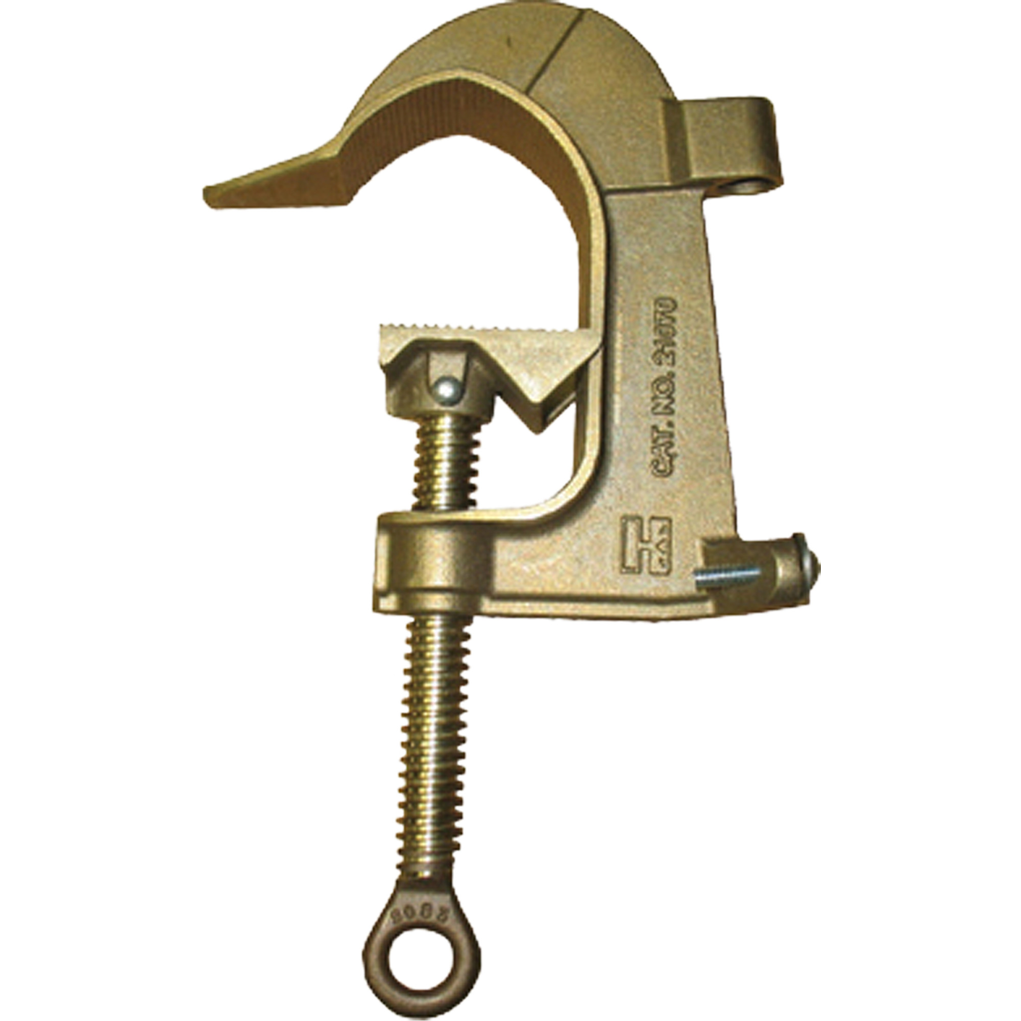 Pince de mise à la terre à tête en C en bronze, Capacité de 2-7/8" (73 mm)