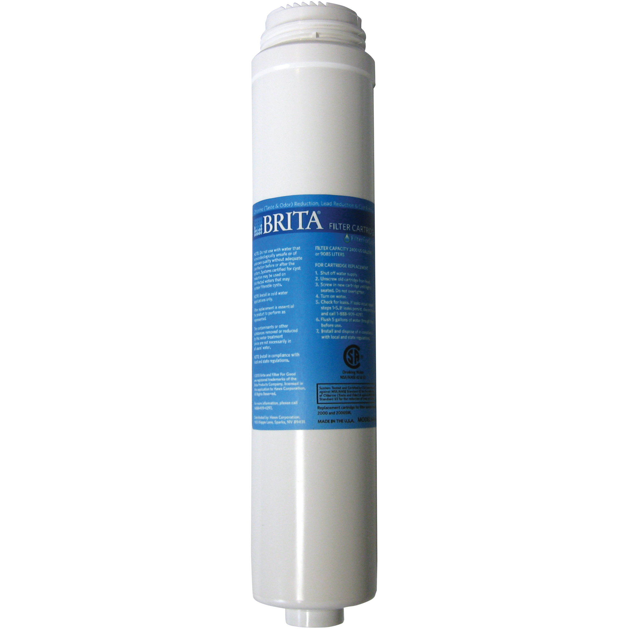 Filtre d'eau de rechange, Utilize avec BritaMD poste pour le remplissage de bouteille sans contact Hydration StationMD