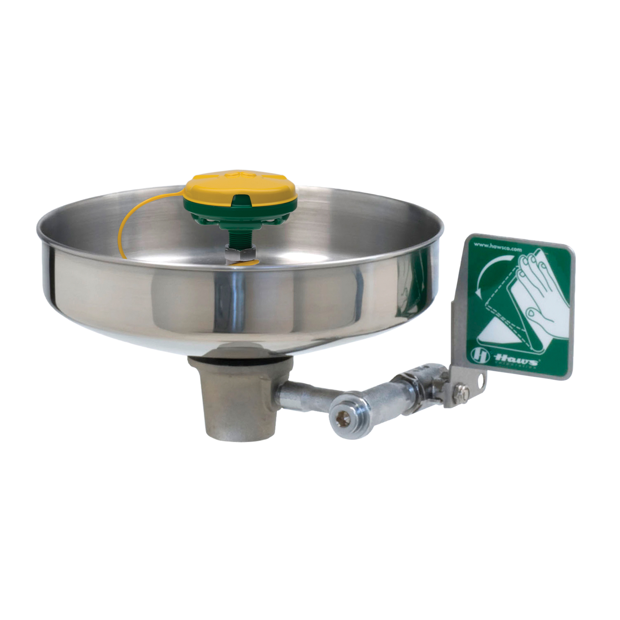 Poste de douche oculaire/faciale, Bol Acier inoxydable