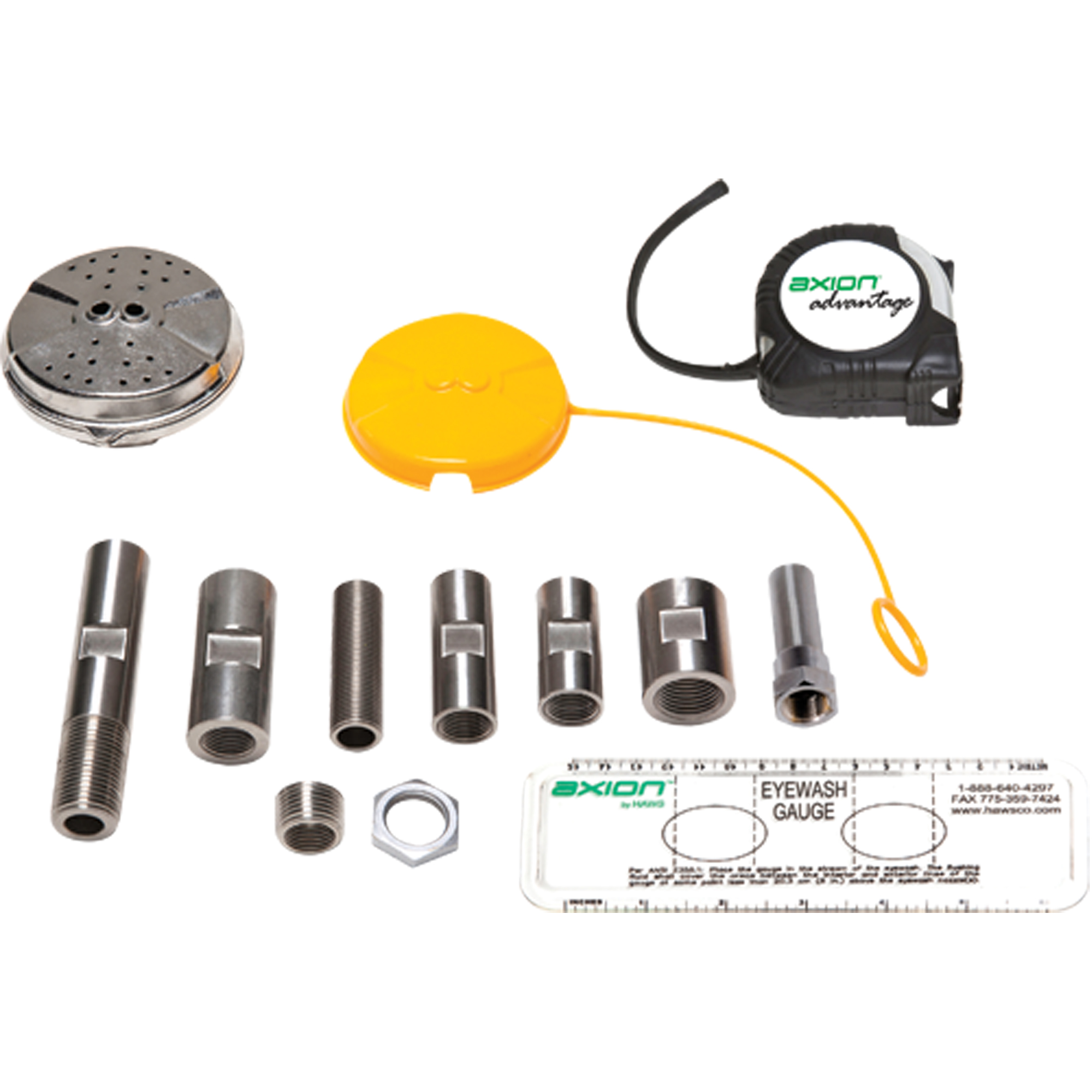 Trousse de mise à niveau pour douche oculaire/faciale Axion AdvantageMD avec tête de douche oculaire/faciale en acier inoxydable