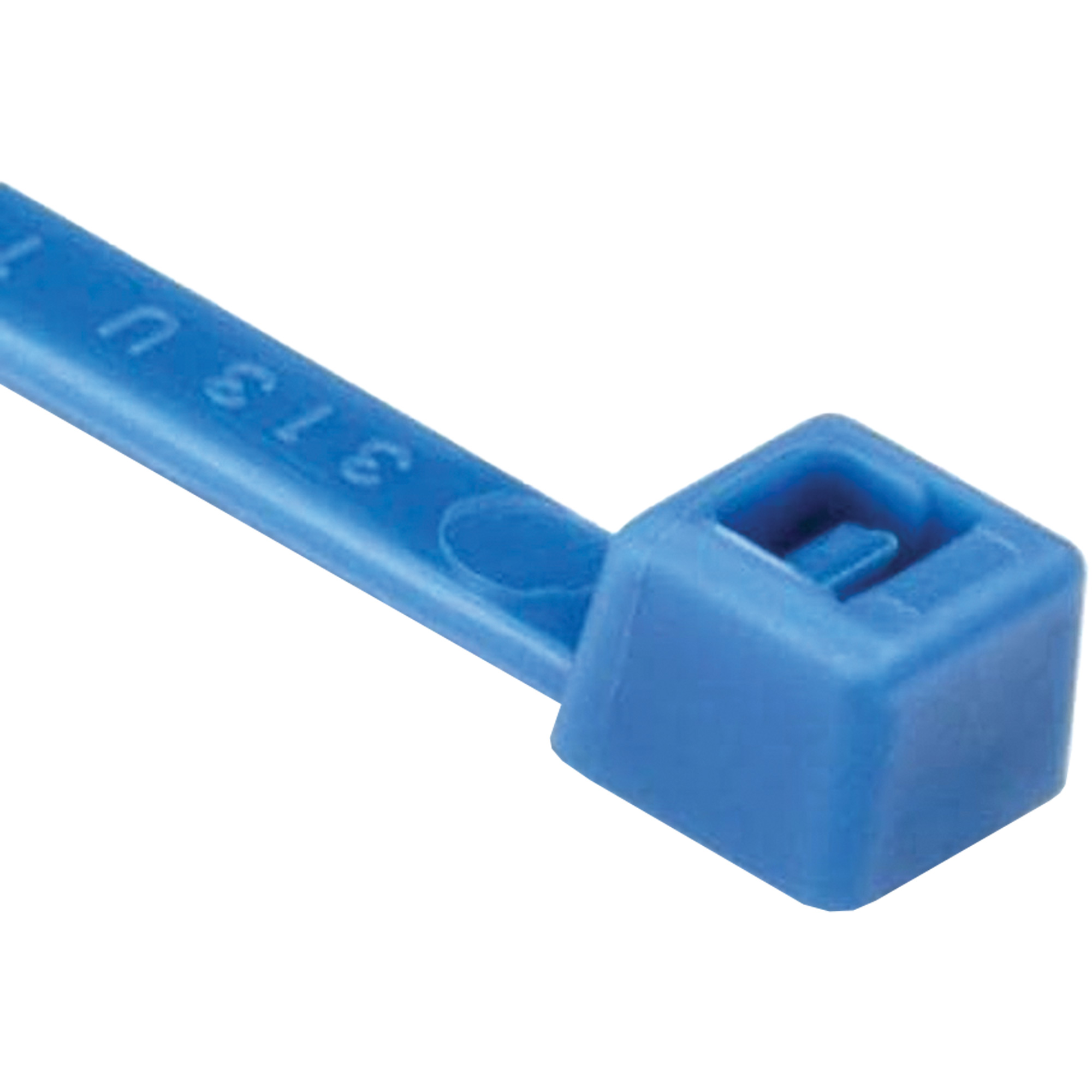 Attaches de câbles série T, Longueur 8", Résistance à la traction 50 lb, Bleu