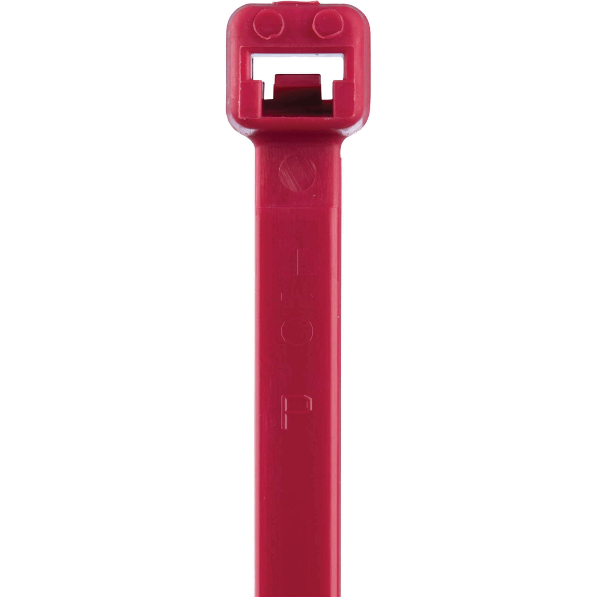 Attaches de câbles série T, Longueur 8", Résistance à la traction 50 lb, Rouge