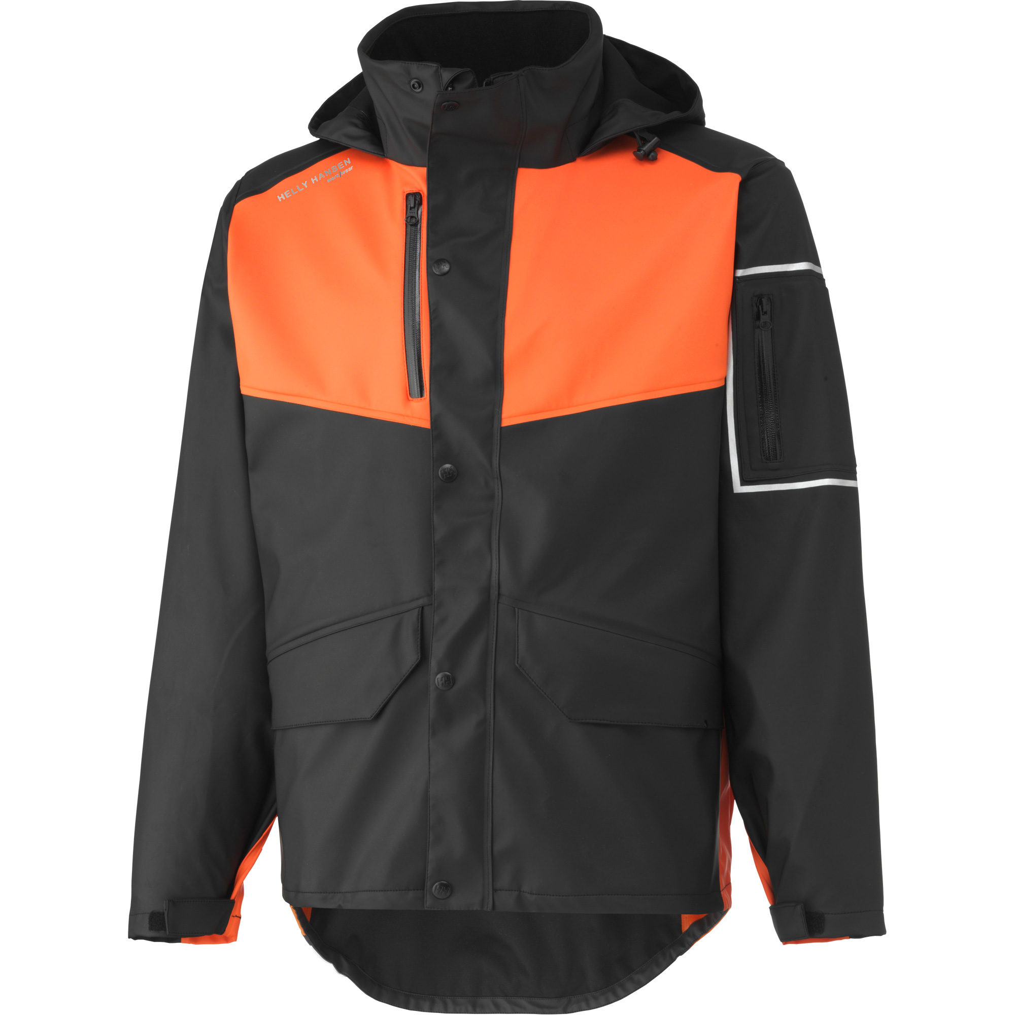 Manteau imperméable West Coast, Polyester, 2T-Grand, Noir/Orange