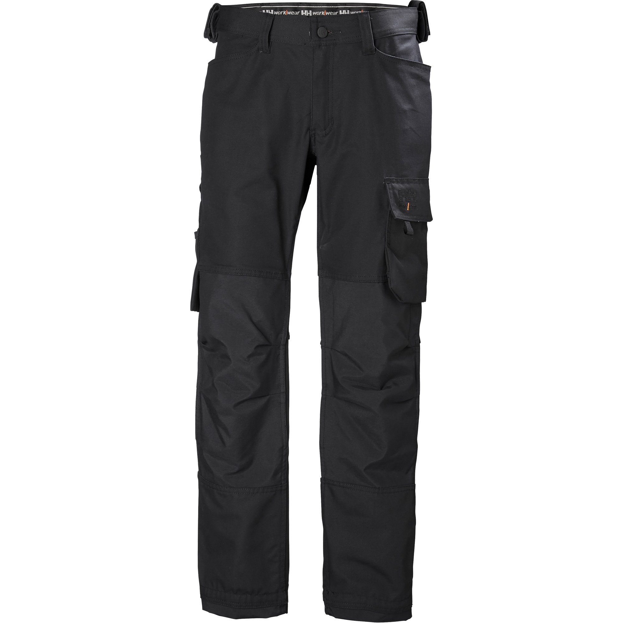 Pantalons de travail Oxford, Coton, Noir, Taille 32