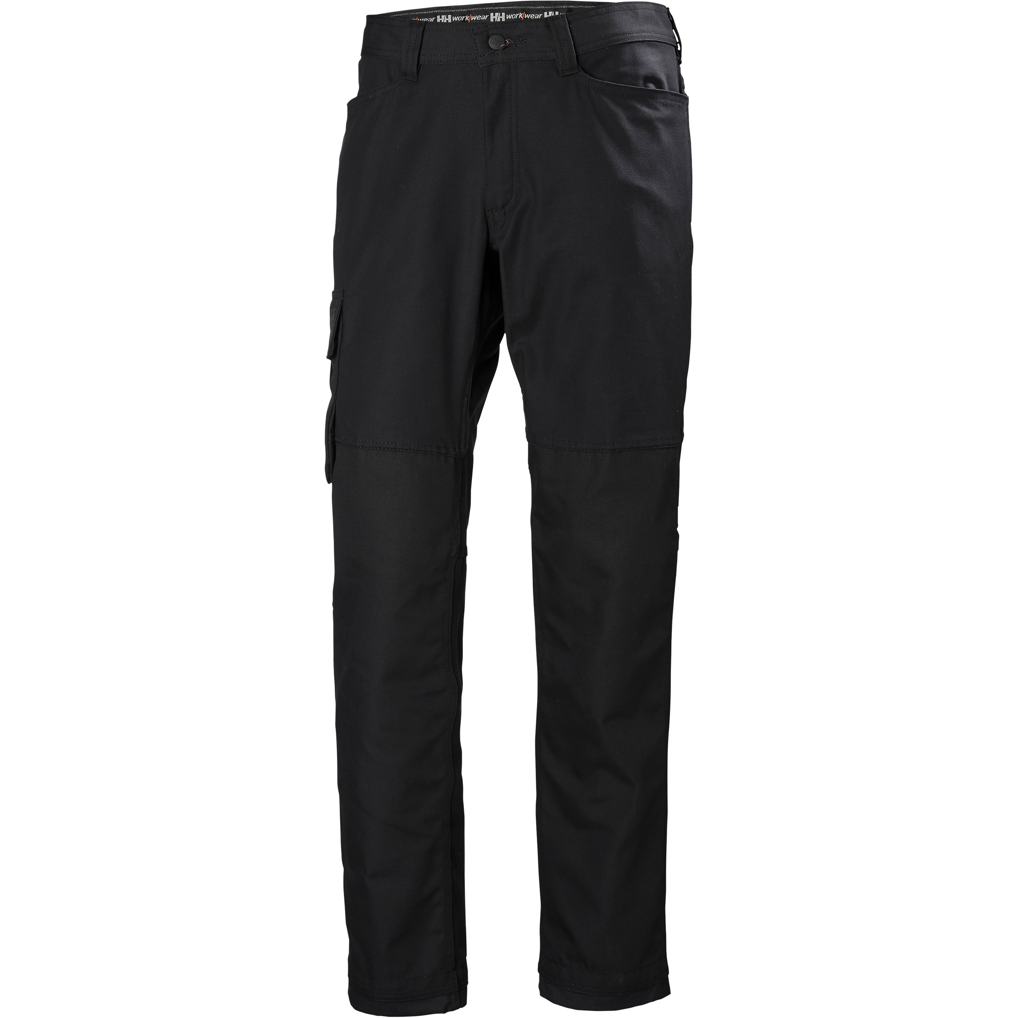 Pantalons d'entretien Oxford, Poly-coton, Noir, Taille 30, Entrejambe 30