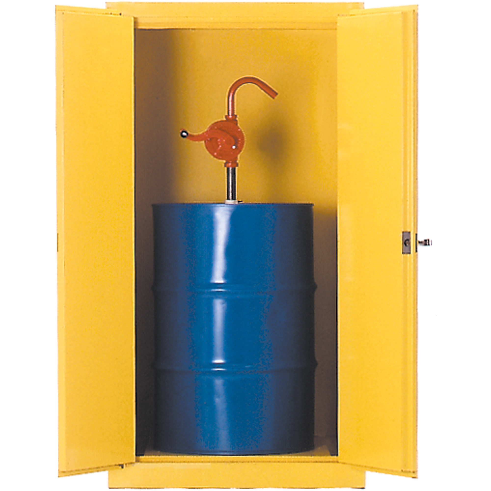 Armoires de sécurité pour barils, Capacité de 55 gal. US, Jaune