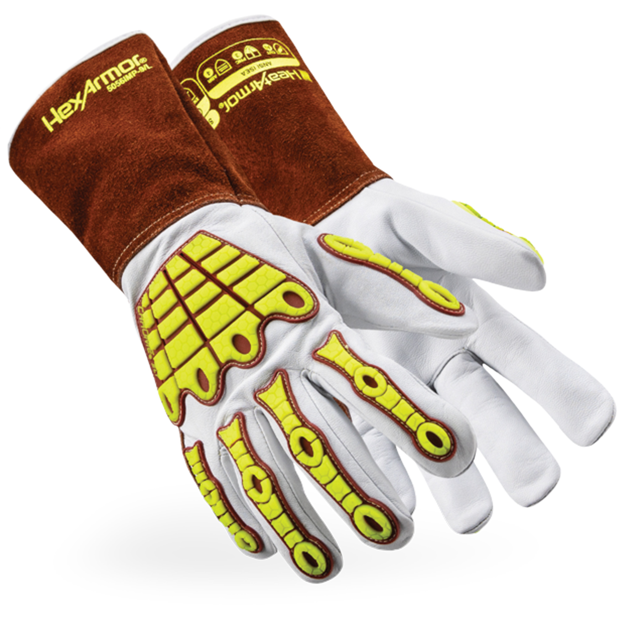 Gants de soudage 5056IMP HeatArmorMD , Cuir fleur de chèvre, Taille T-petit