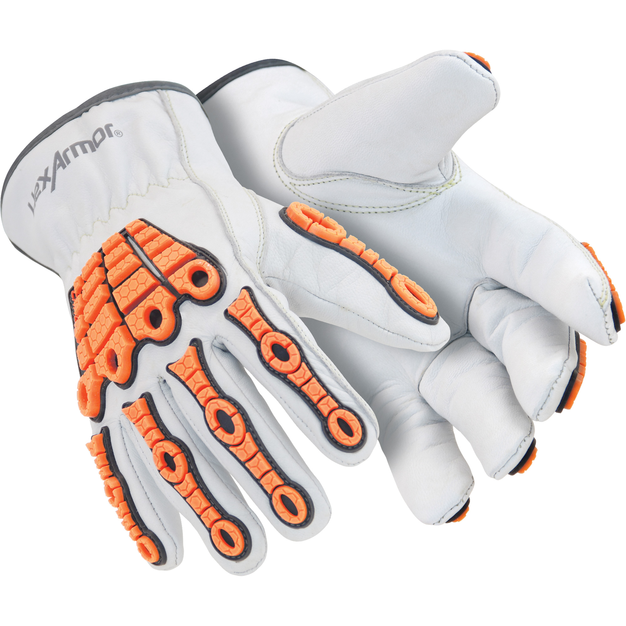 Gants résistants aux chocs Chrome SLTMD 4060, 8/Moyen, Paume en Chèvre, Poignet À enfiler