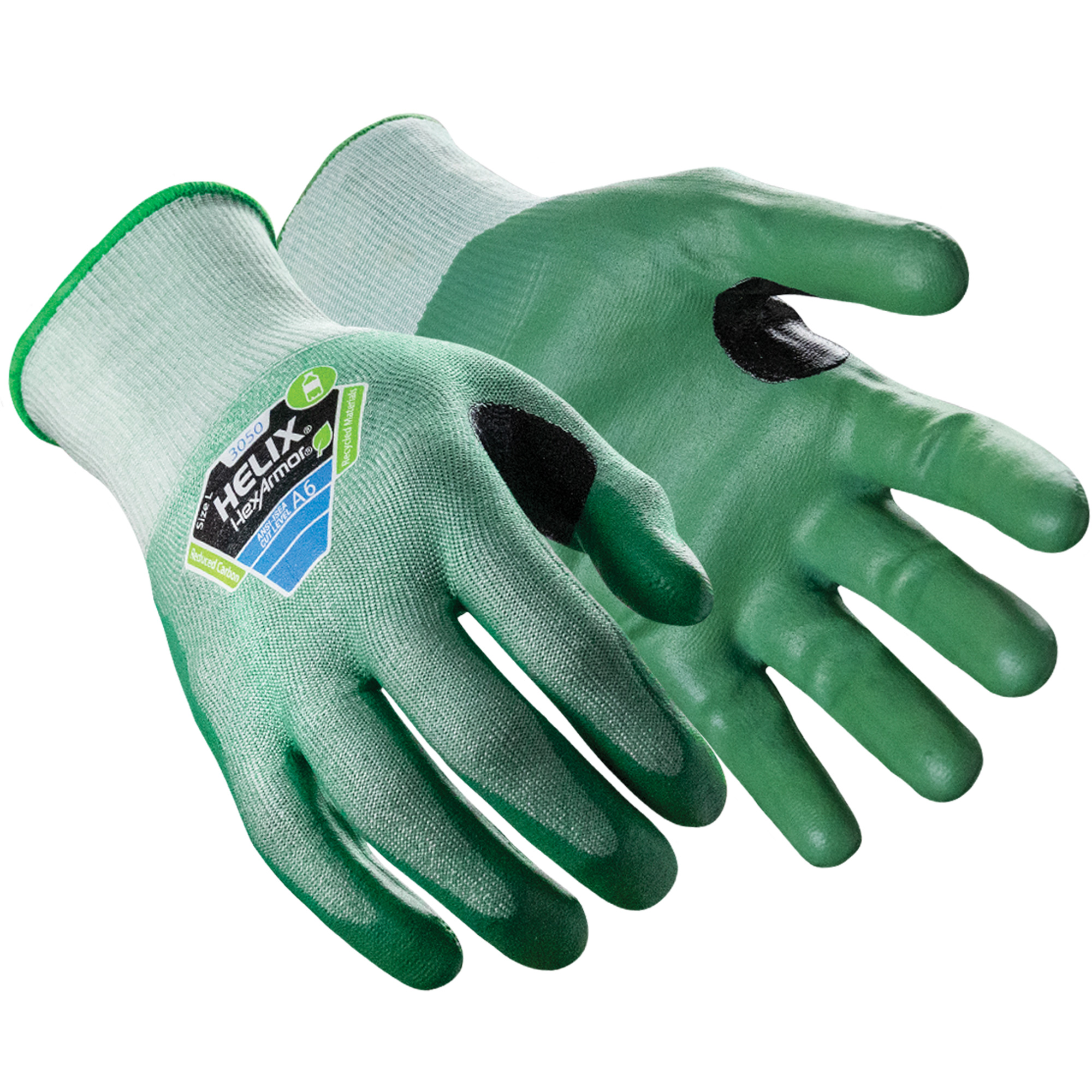 Gants résistants aux coupures HelixMD 3050, Taille 2T-Grand/11, Calibre 18, Revêtement Nitrile, Enveloppe en Polyester/Fibre de verre/PEHP, ASTM ANSI niveau A6