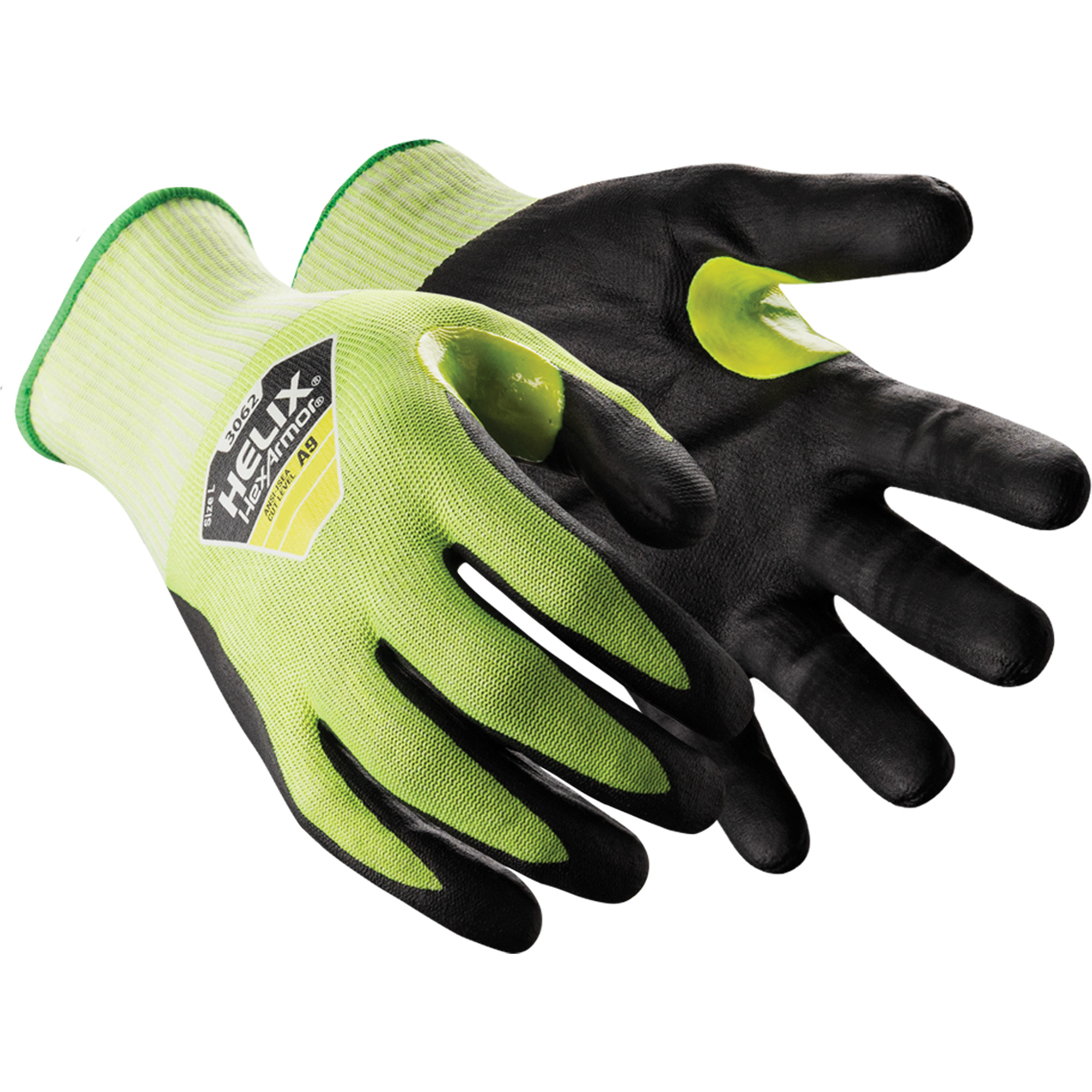 Gants résistants aux coupures HelixMD 3062, Taille 2T-Grand/11, Calibre 18, Revêtement Mousse de nitrile, Enveloppe en PEHP, ASTM ANSI niveau A9