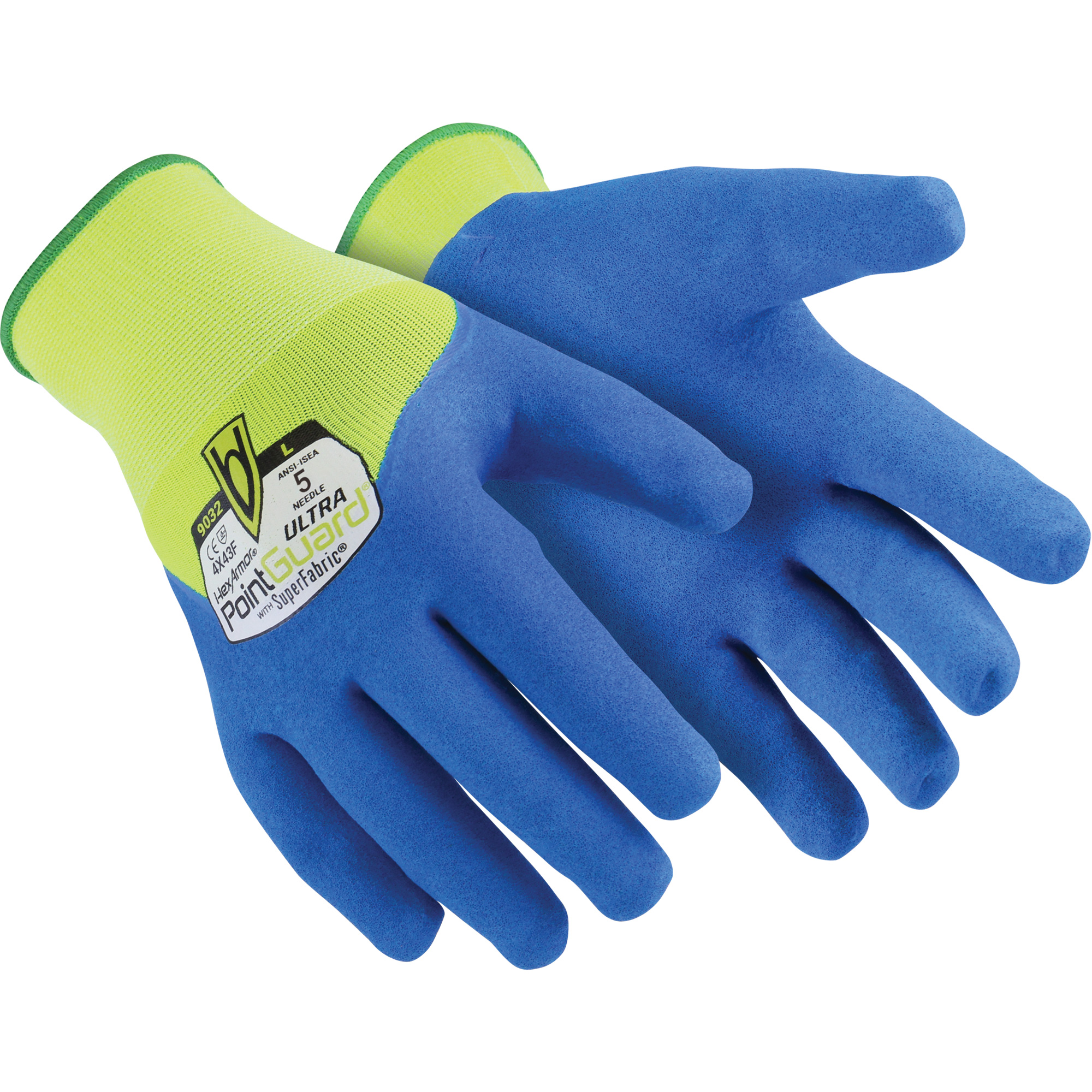 Gants résistants aux coupures PointGuardMD Ultra 9032, Taille 2T-Grand/11, Calibre 15, Revêtement Nitrile, Enveloppe en SuperFabricMD, ASTM ANSI niveau A9