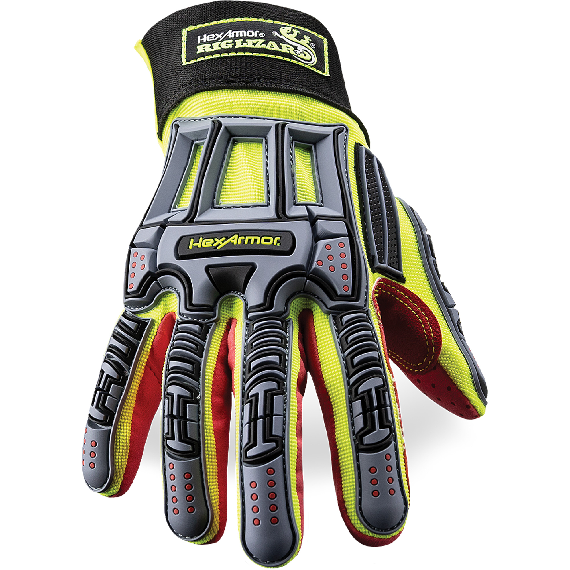 Gants résistants aux coupures Rig LizardMD 2028X, 12/3T-Grand, Paume en Synthétique/PEHP, Poignet Élastique/Boucle et crochet