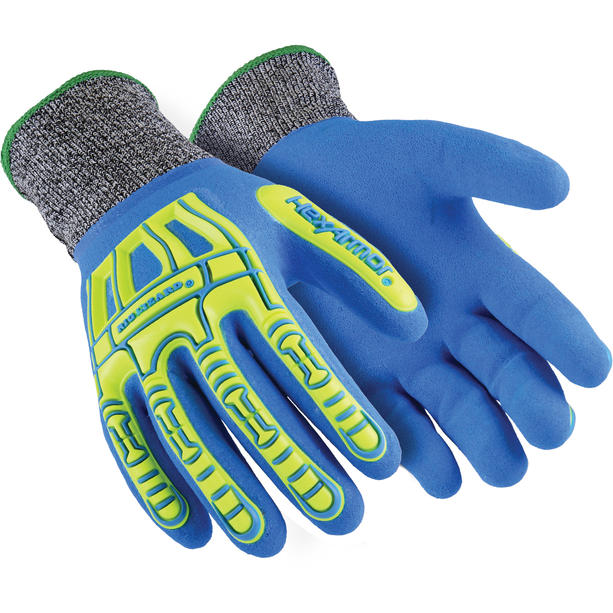 Gants résistants aux coupures Rig LizardMD Fluid 7102, Taille Grand/9, Calibre 13, Revêtement Nitrile, Enveloppe en Fibre de verre/PEHP, ASTM ANSI niveau A4