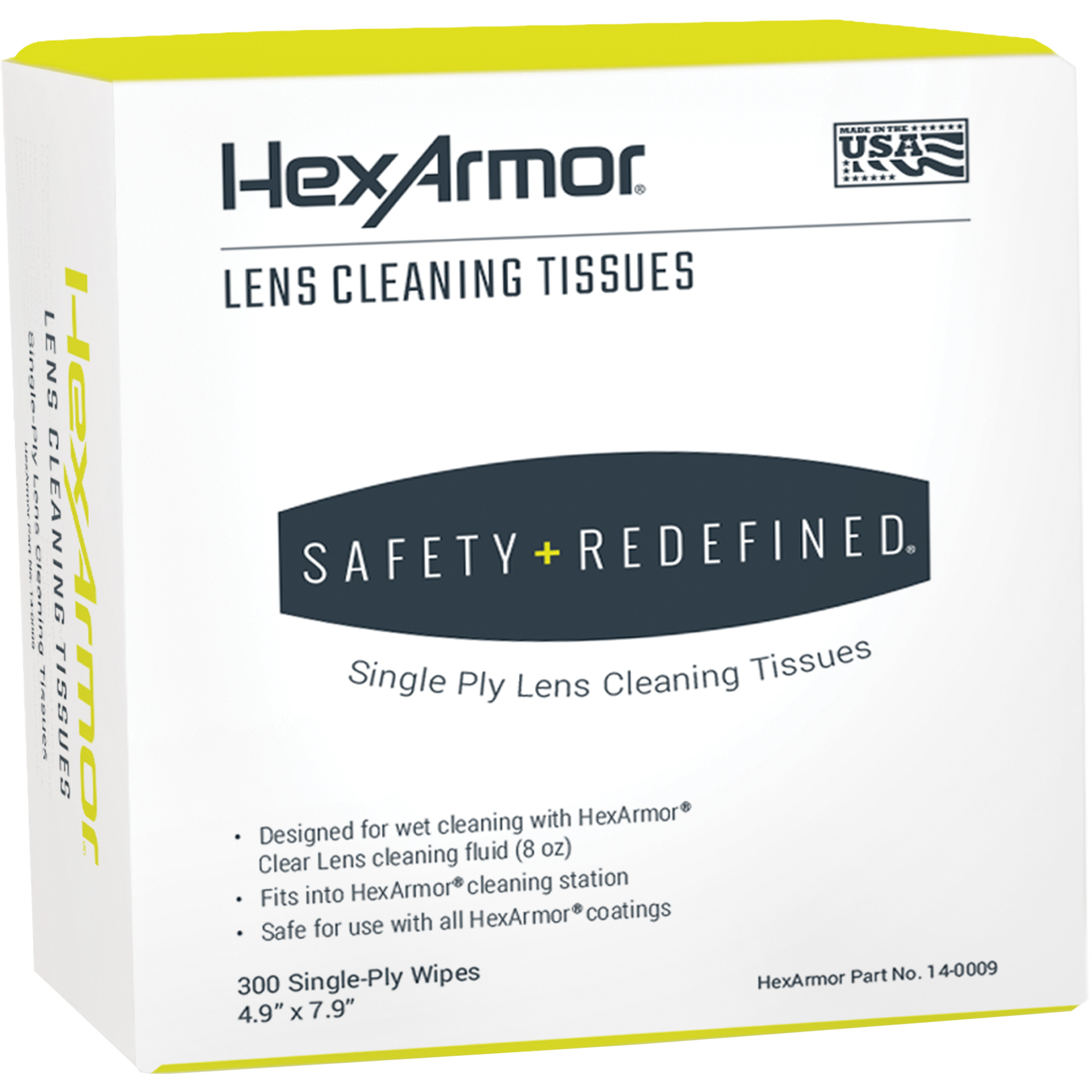 Serviettes nettoyantes pour lentilles, 4,9" x 7,9", 300 /pqt.