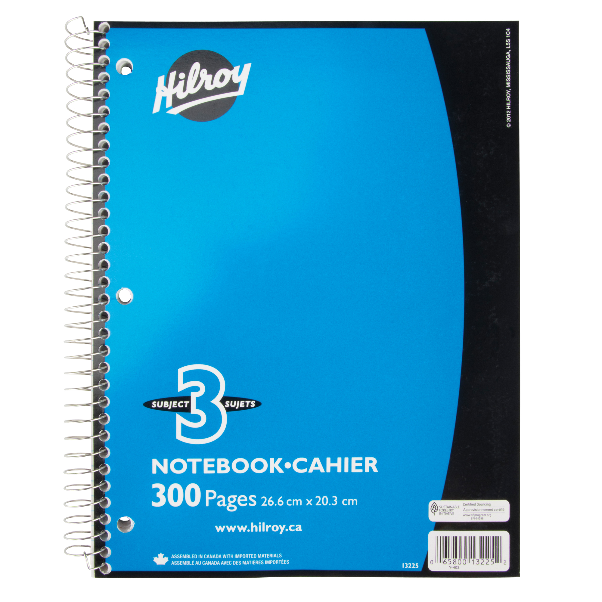 Carnet à spirale 3 sujets