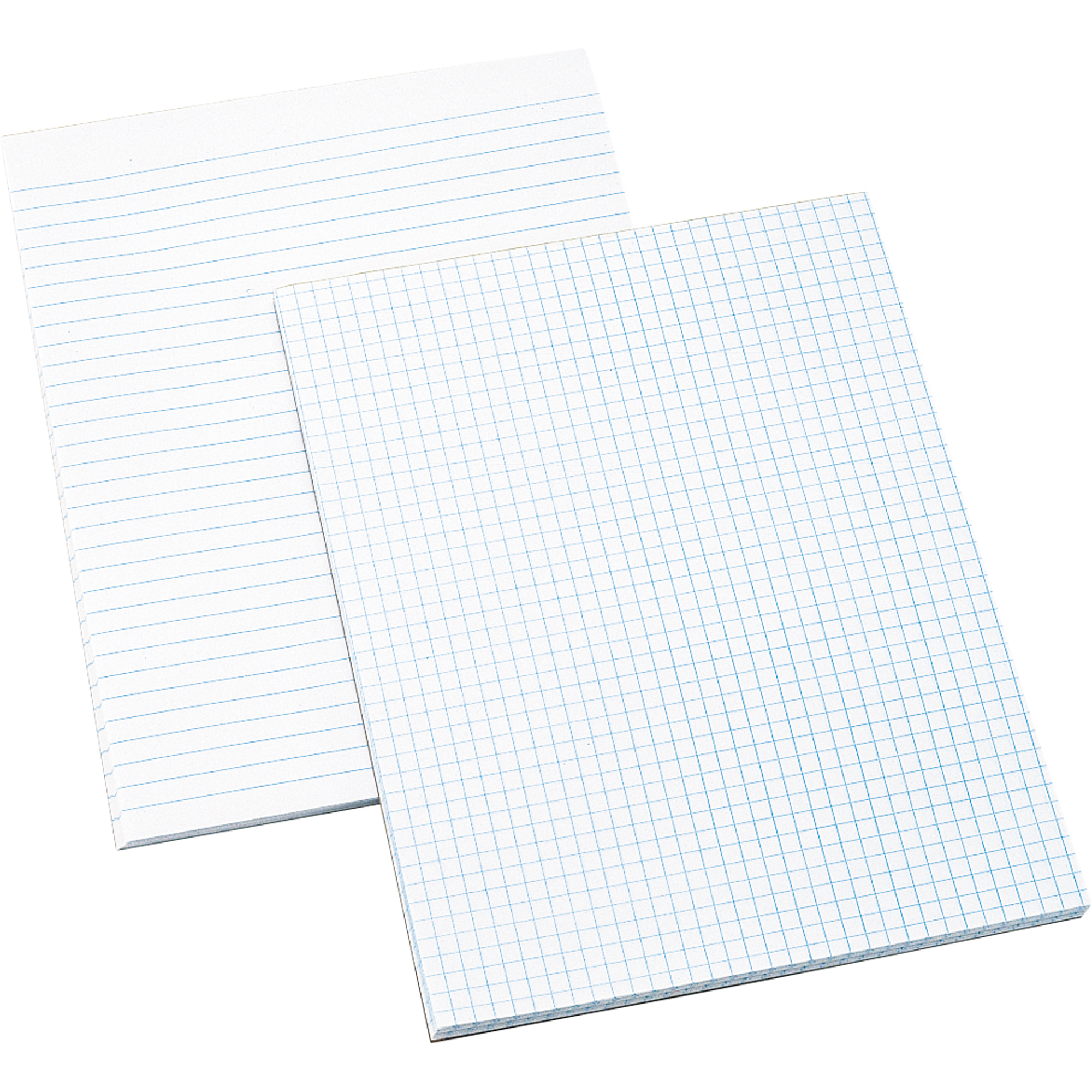 Tablettes de papier blanc