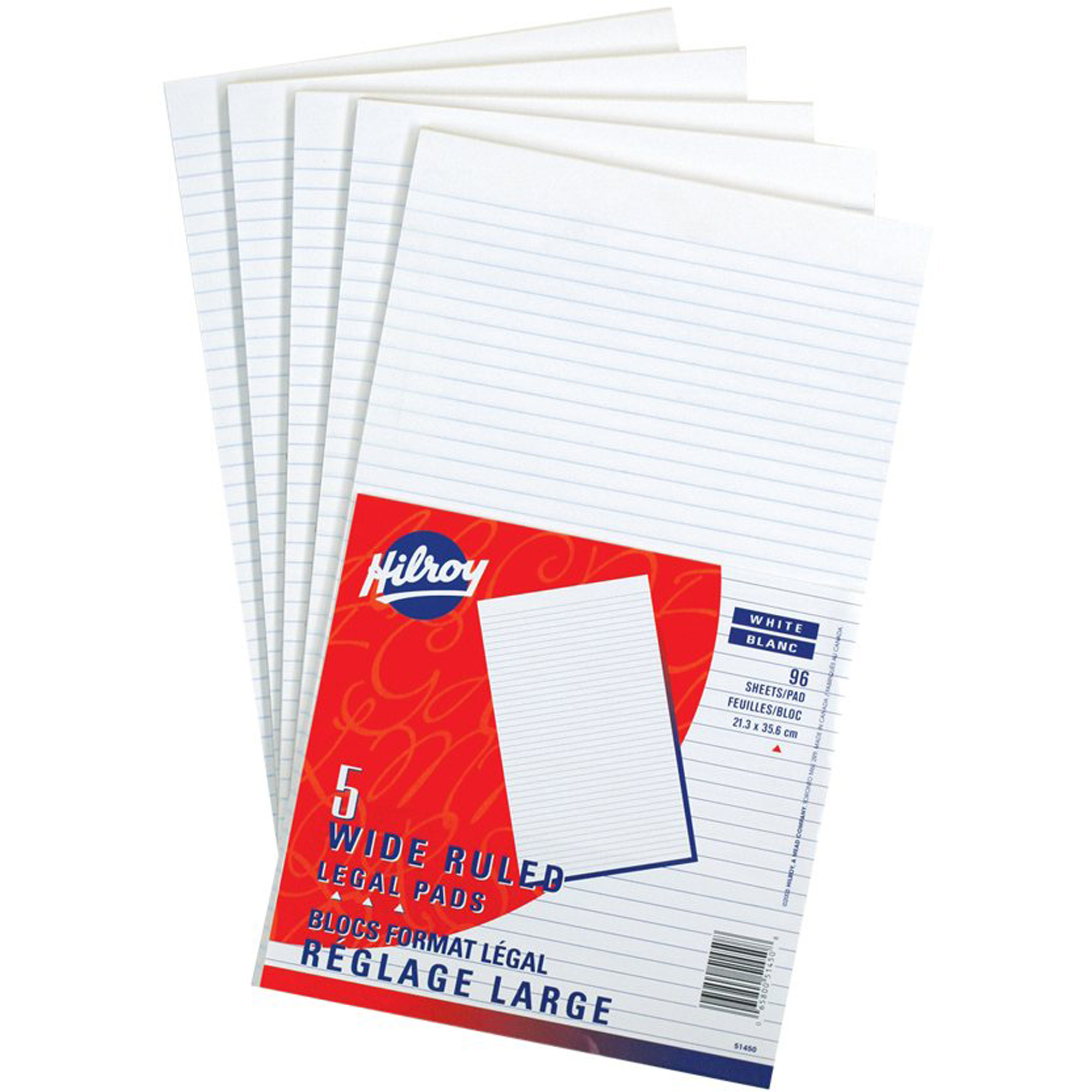 Tablettes de papier blanc