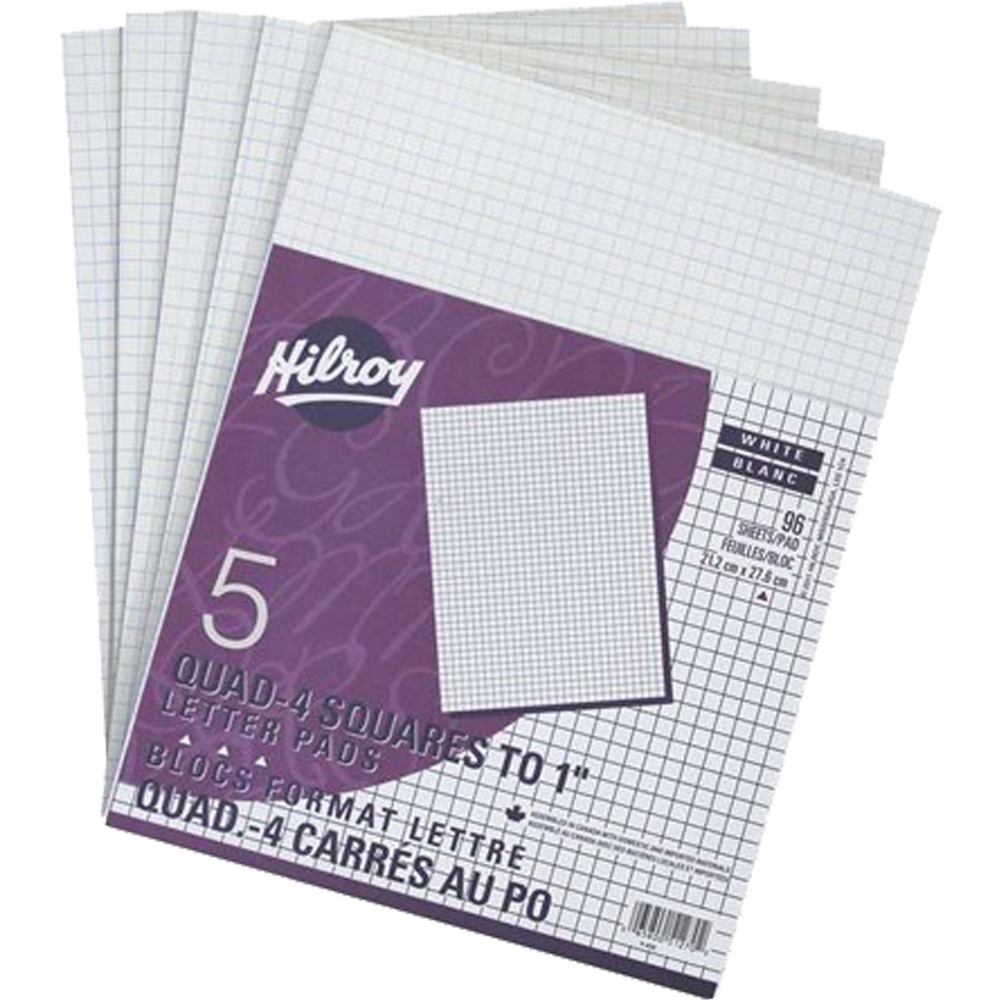 Tablettes de papier blanc